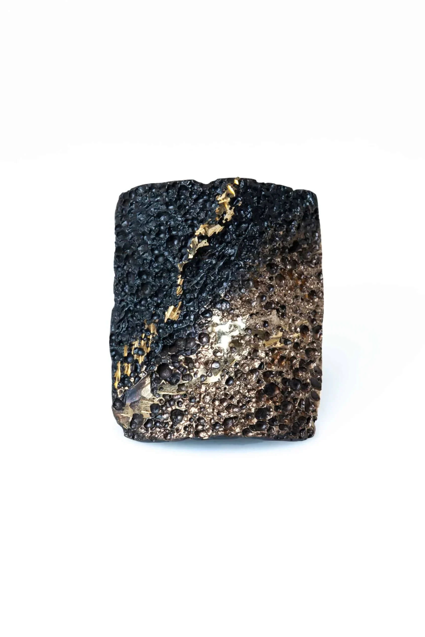 Handmade Jewellery | Bronze ring with black gold patina gallery 1