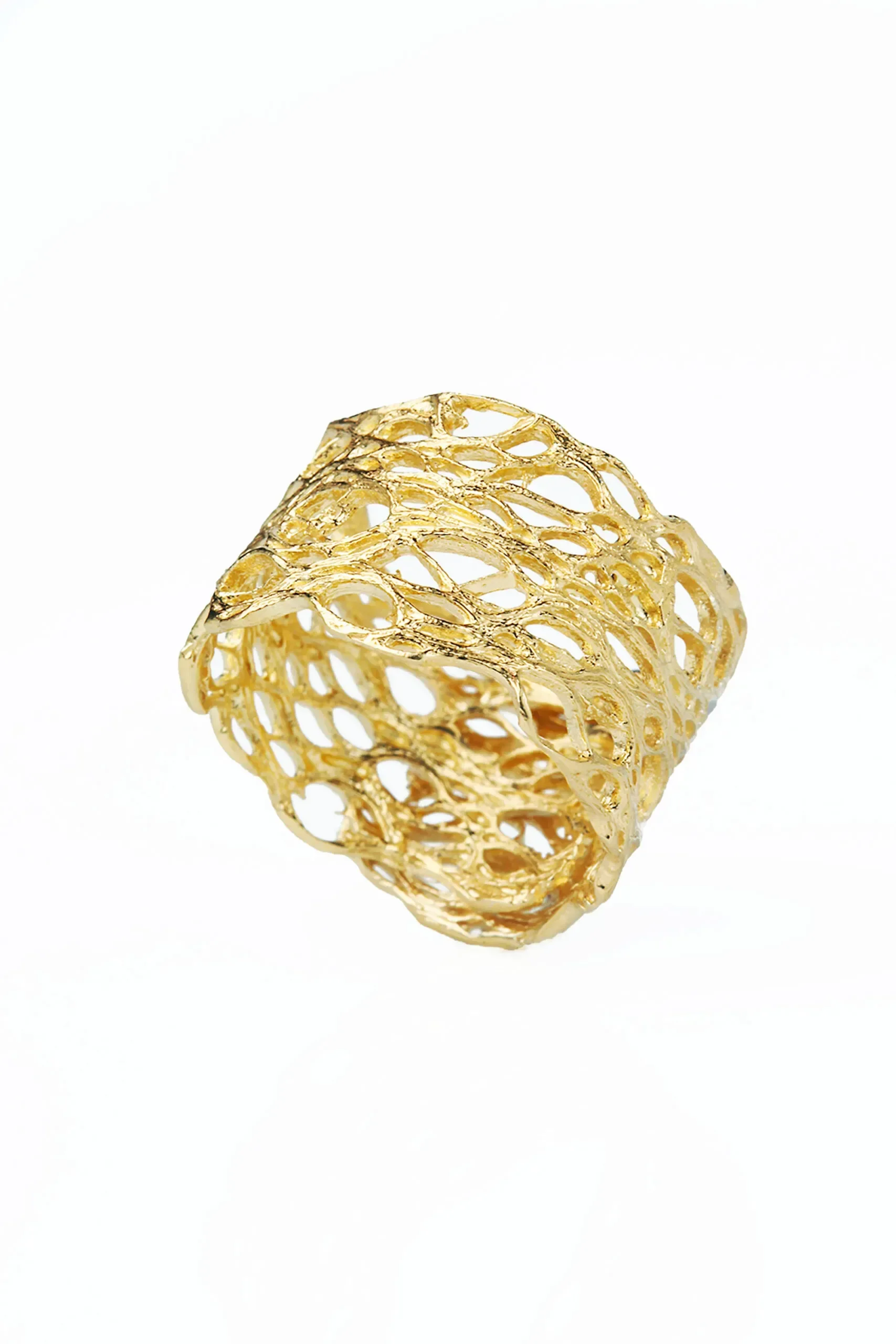 Handmade Jewellery | Plexus gold plated silver ring main