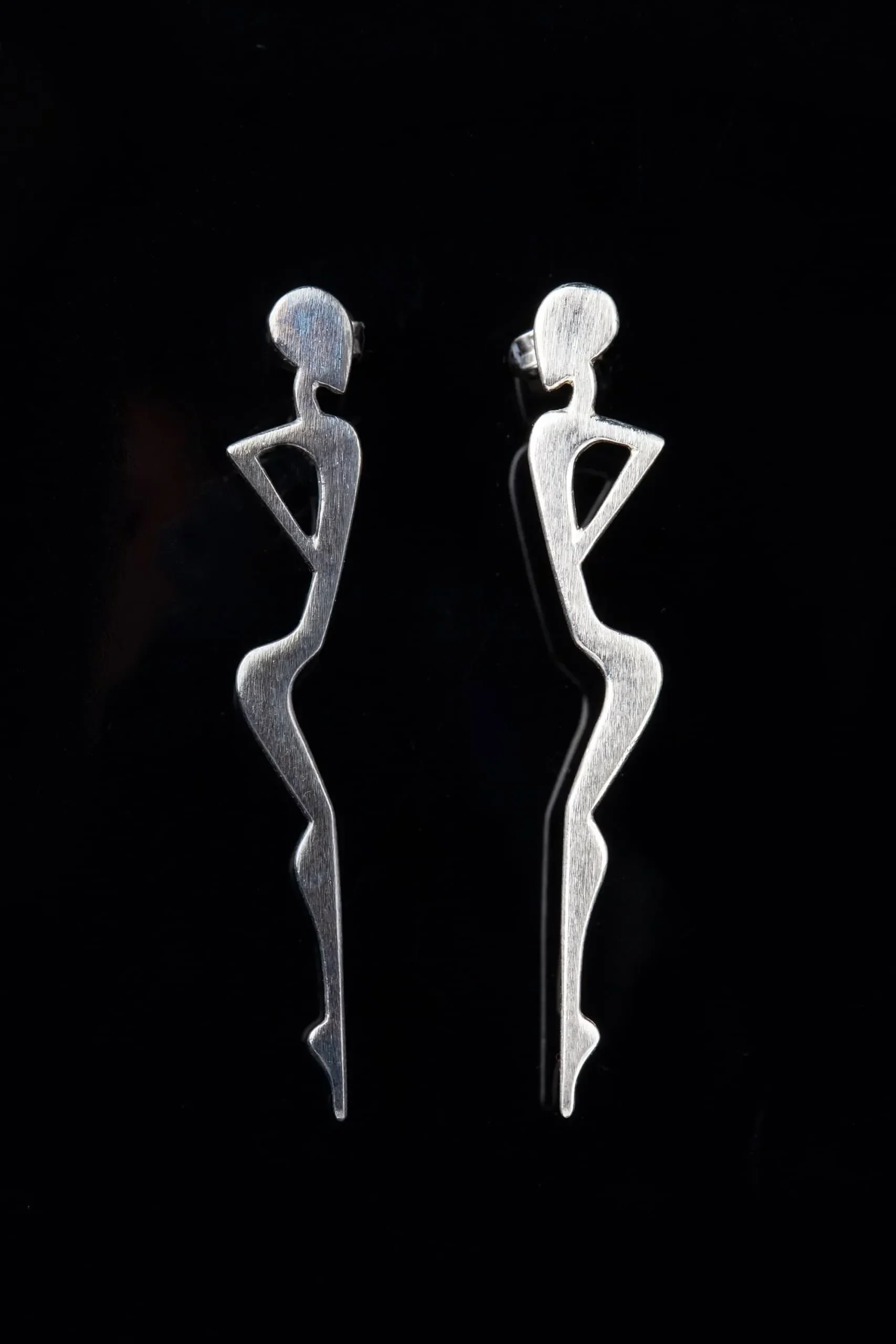 Handmade Jewellery | Figure silver earrings gallery 1