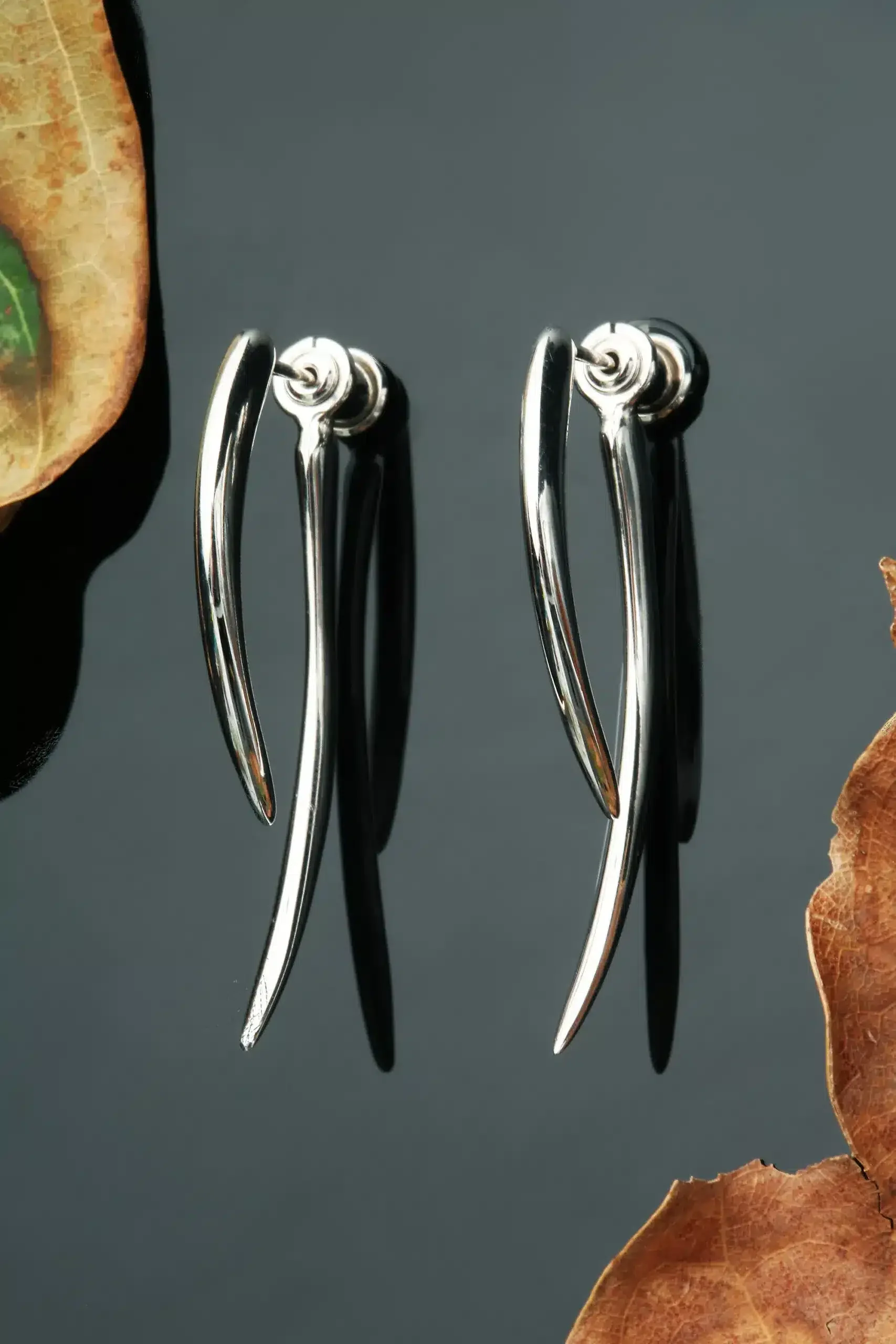 Handmade Jewellery | Unique minimal silver earrings gallery 1