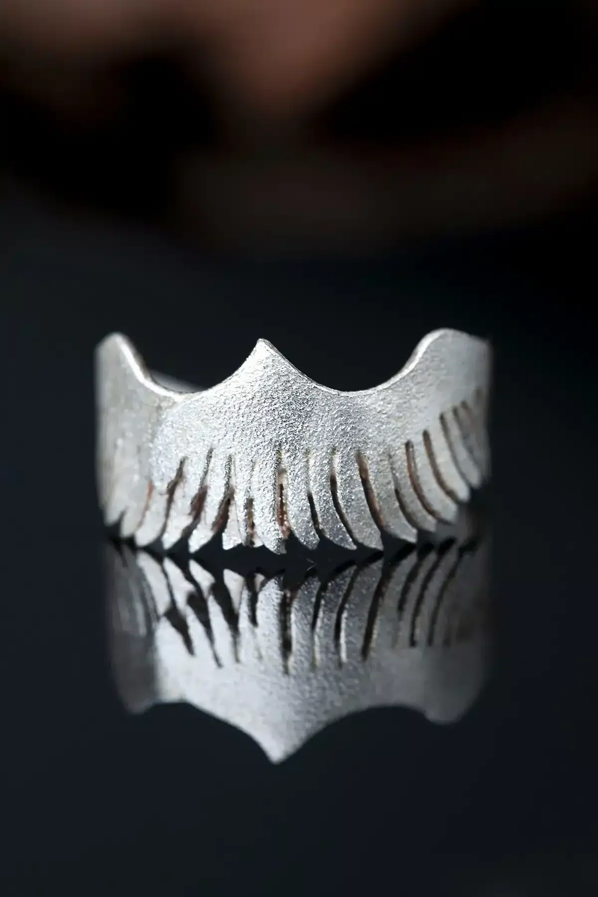 Handmade Jewellery | Angel wing silver ring gallery 2