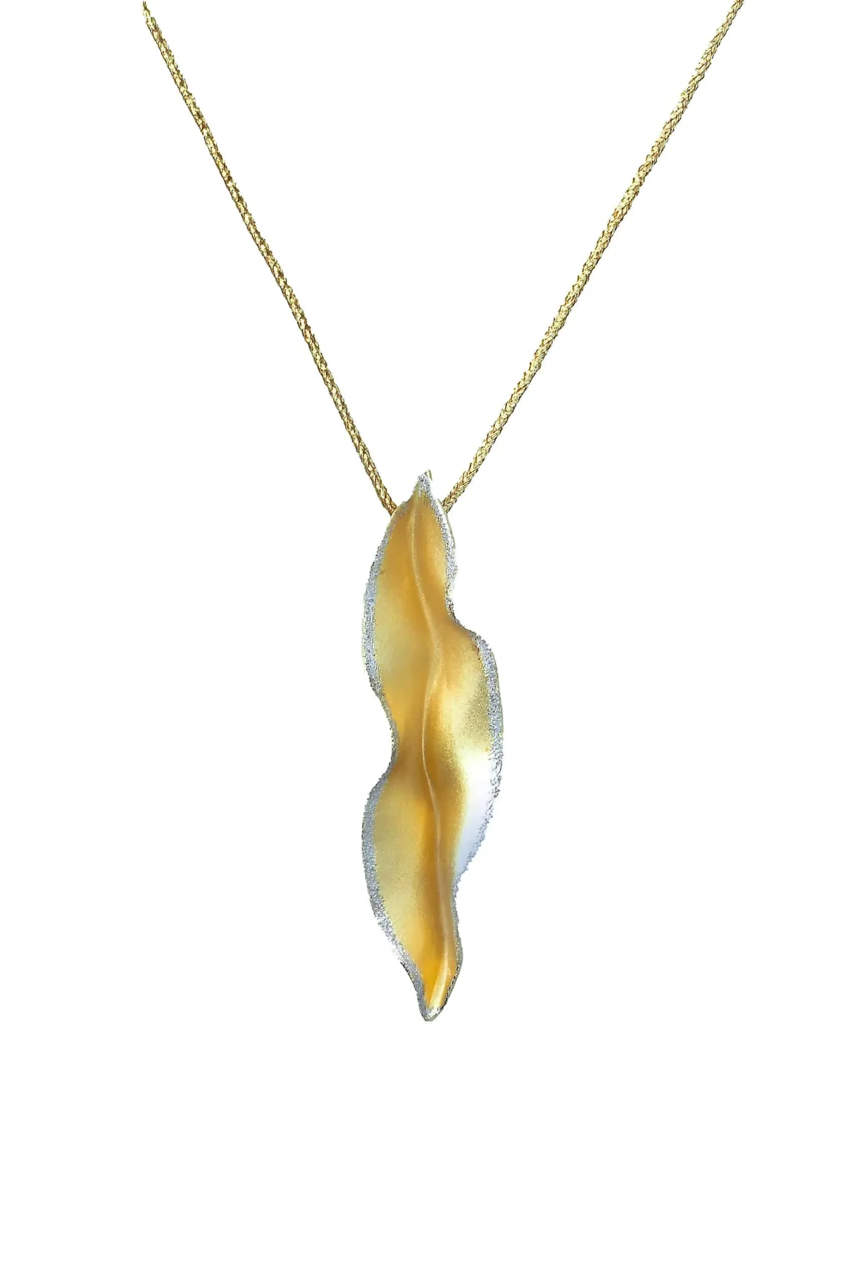 Handmade Jewellery | Gold plated silver necklace with pearl and diamond dust main