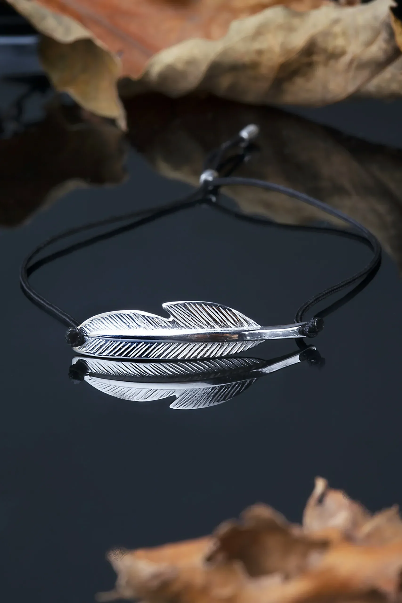 Handmade Jewellery | Feather silver bracelet gallery 1