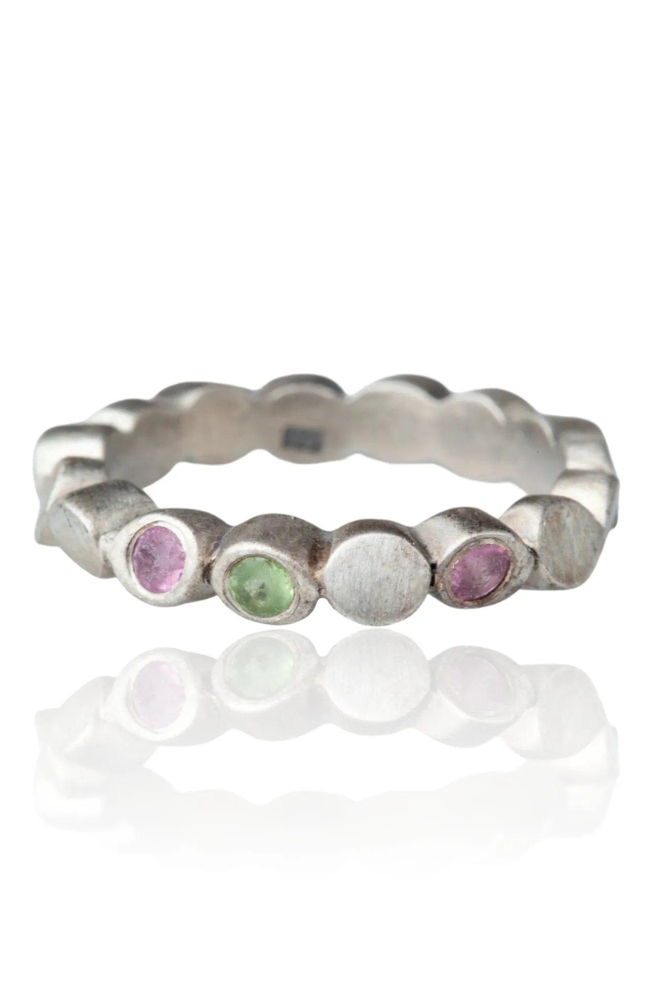 Handmade Jewellery | Oxidized silver ring with tourmaline main