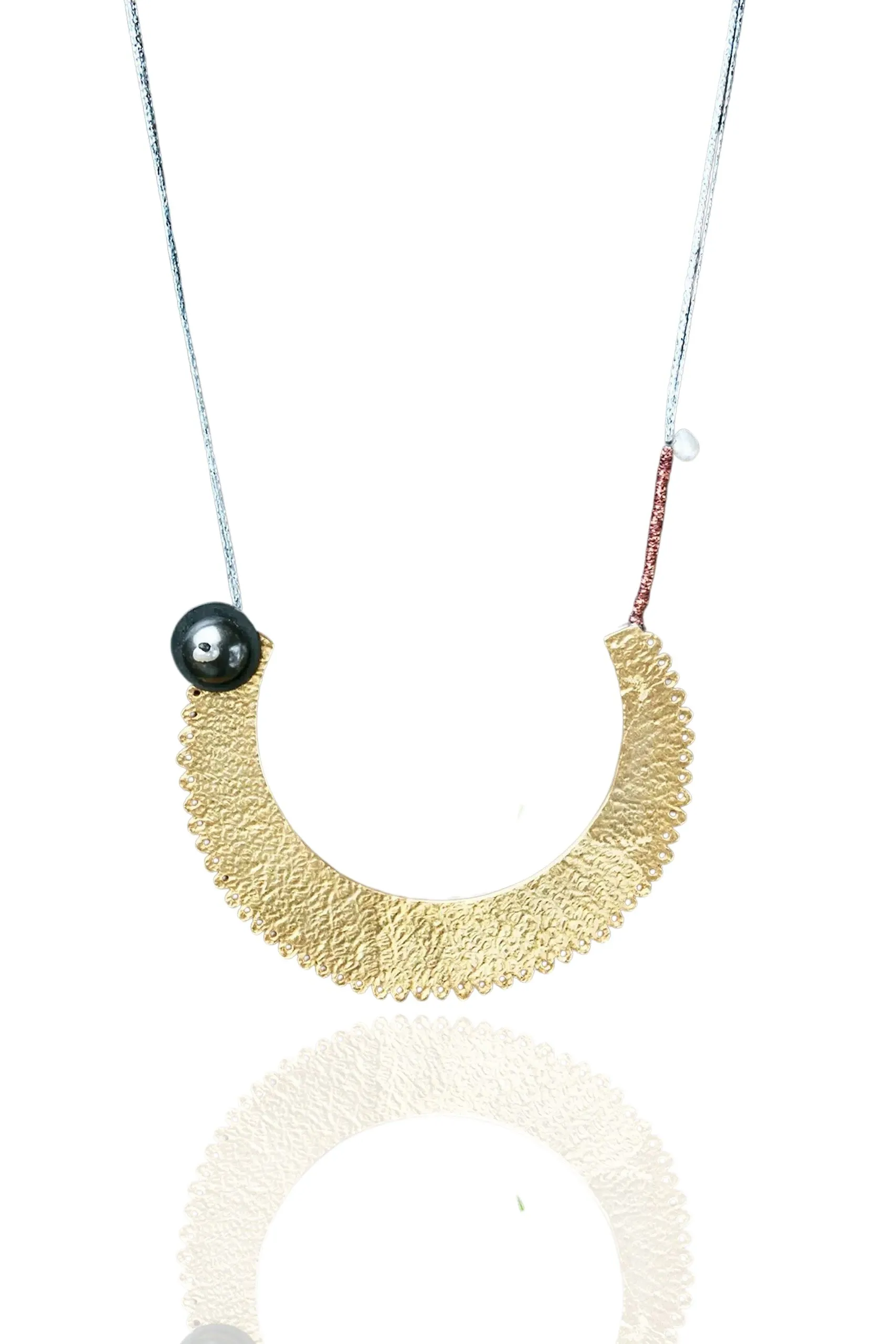 Handmade Jewellery | Gold plated bronze necklace main