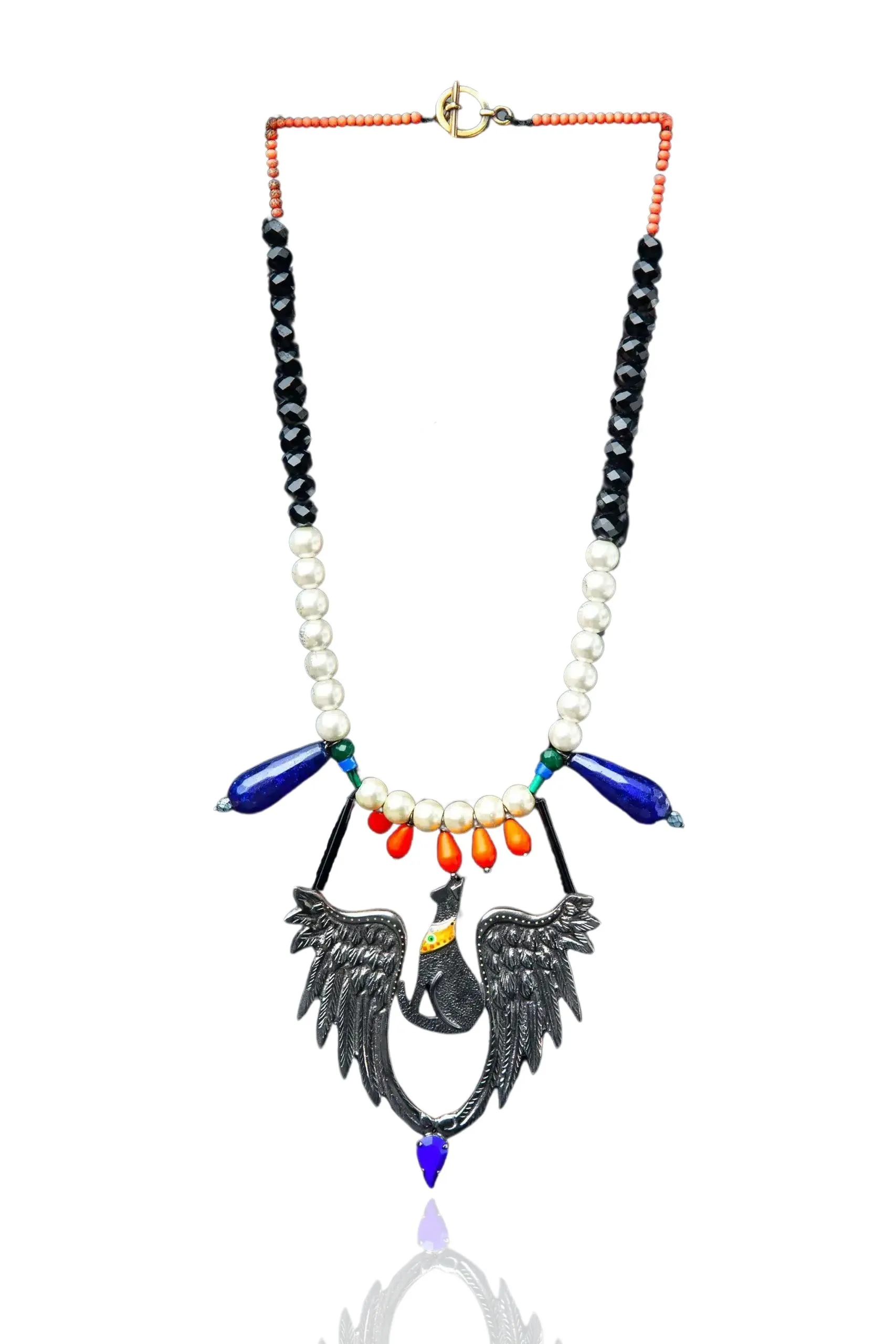 Handmade Jewellery | Egypt bronze necklace with enamel main