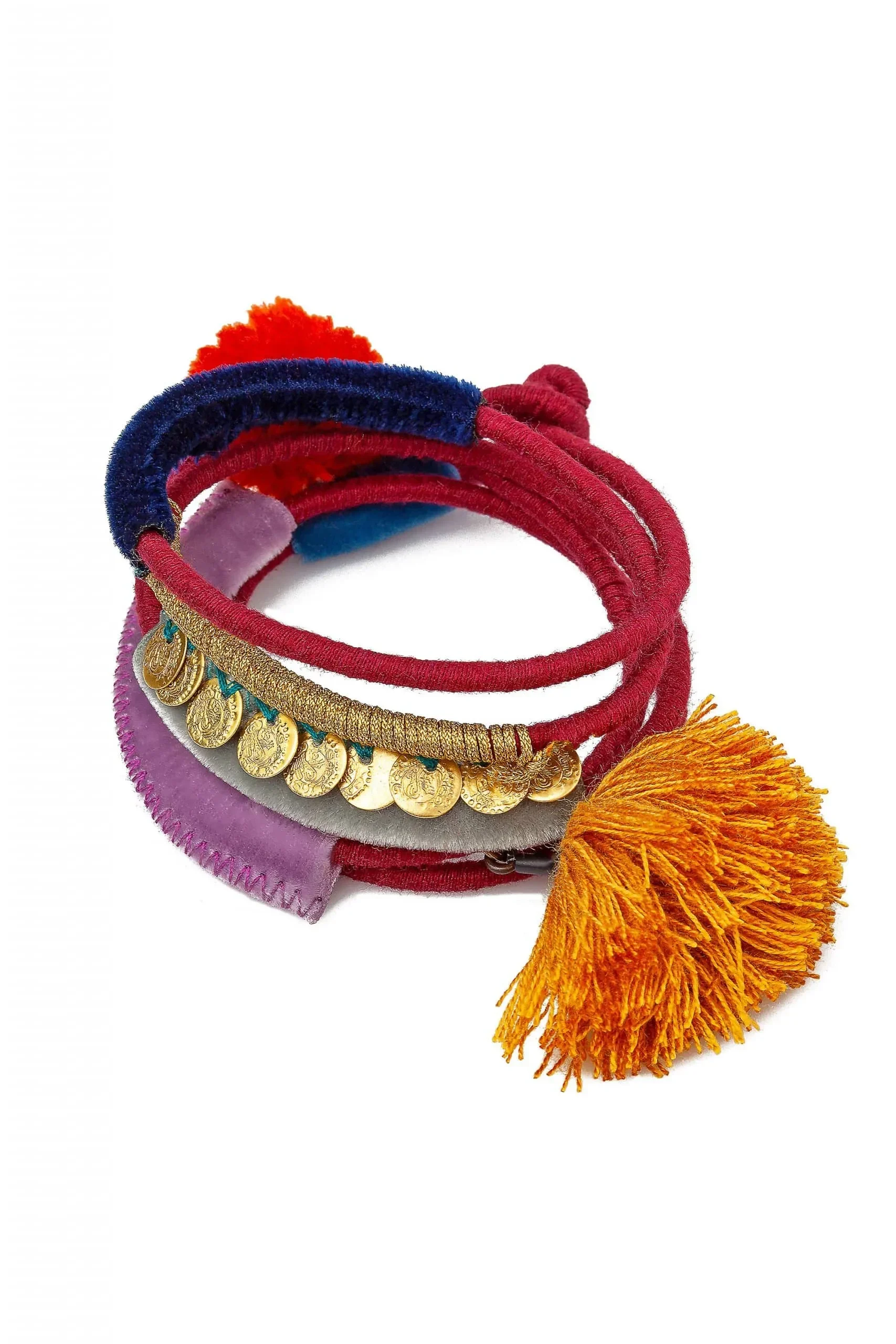 Handmade Jewellery | Handcrafted bracelet made by cotton cord combined with variety of elements main