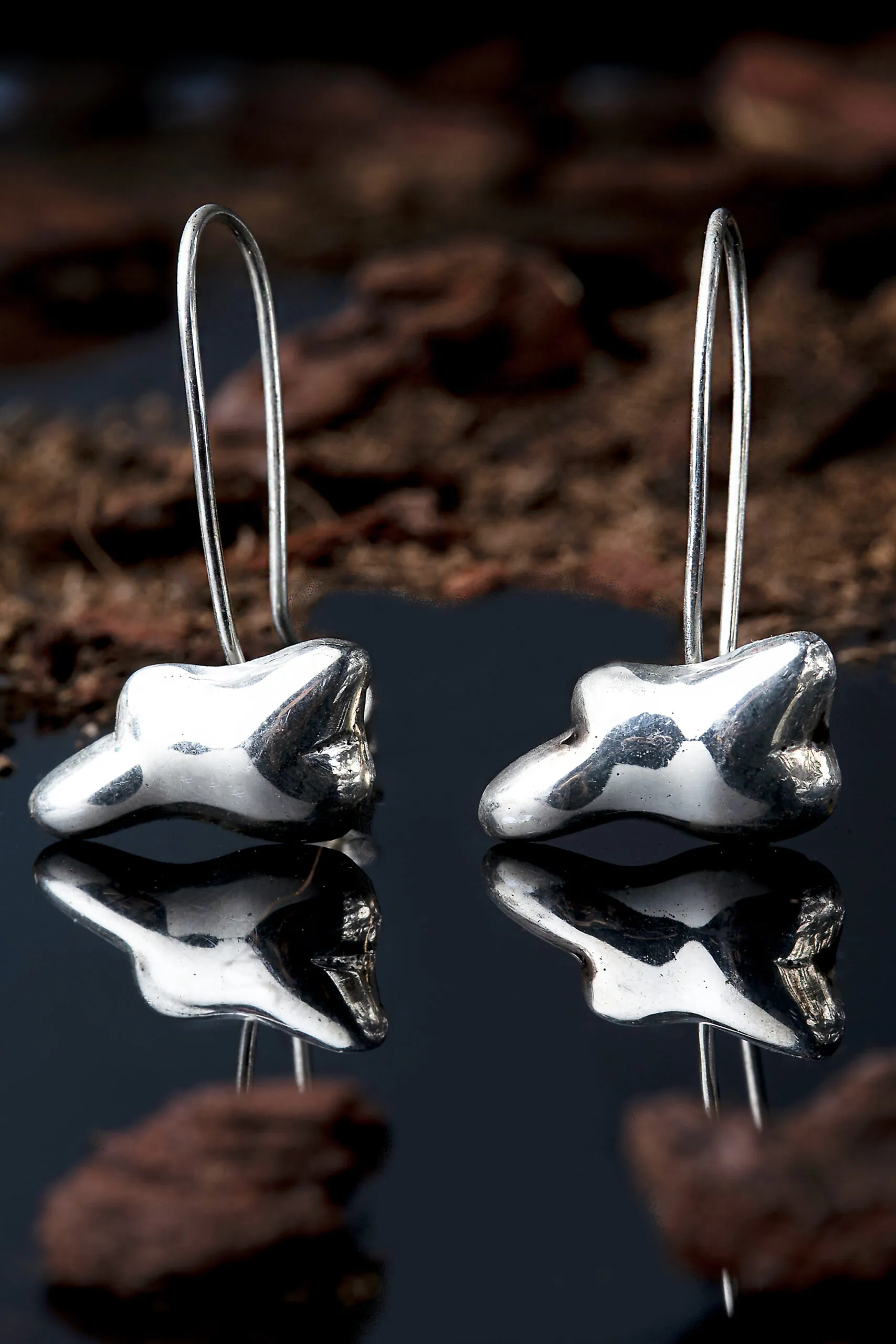 Handmade Jewellery | Silver earrings 925, rhodium plated gallery 1