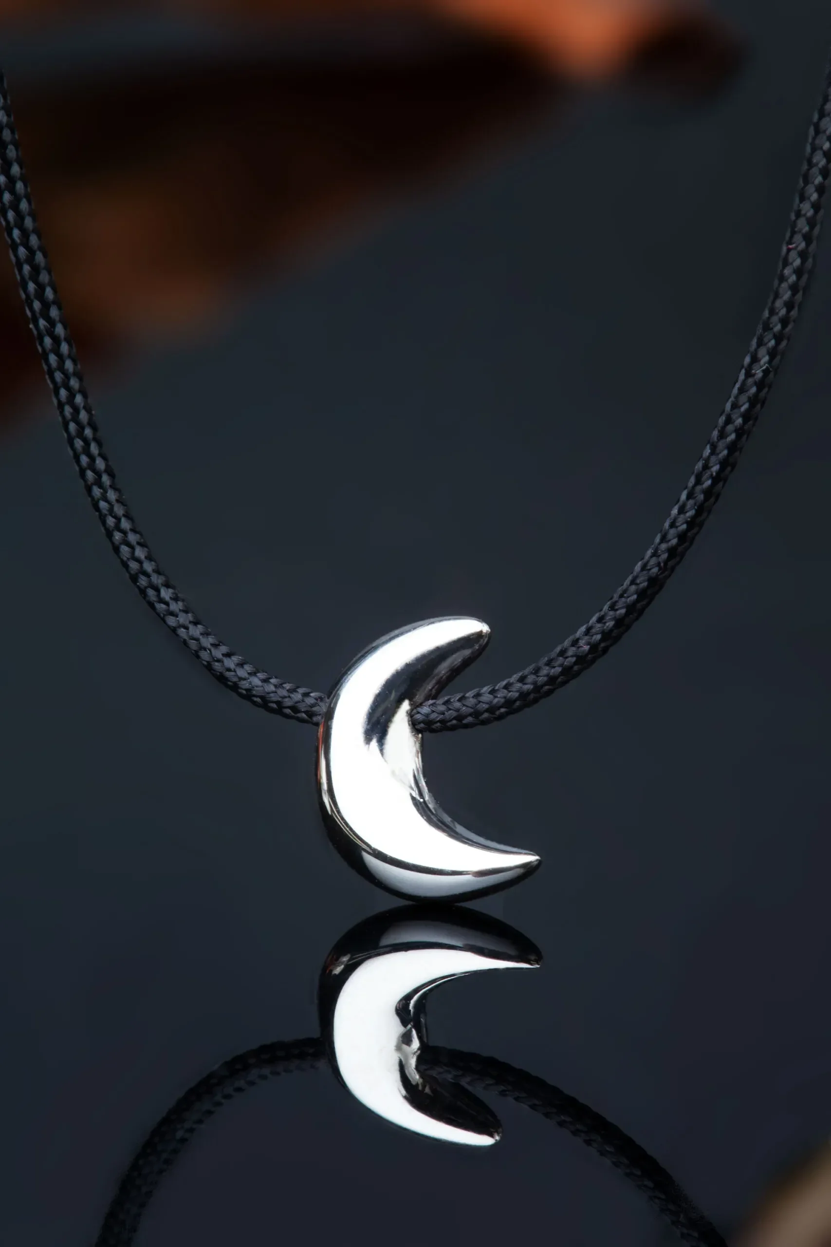 Handmade Jewellery | Moon handmade silver necklace gallery 1