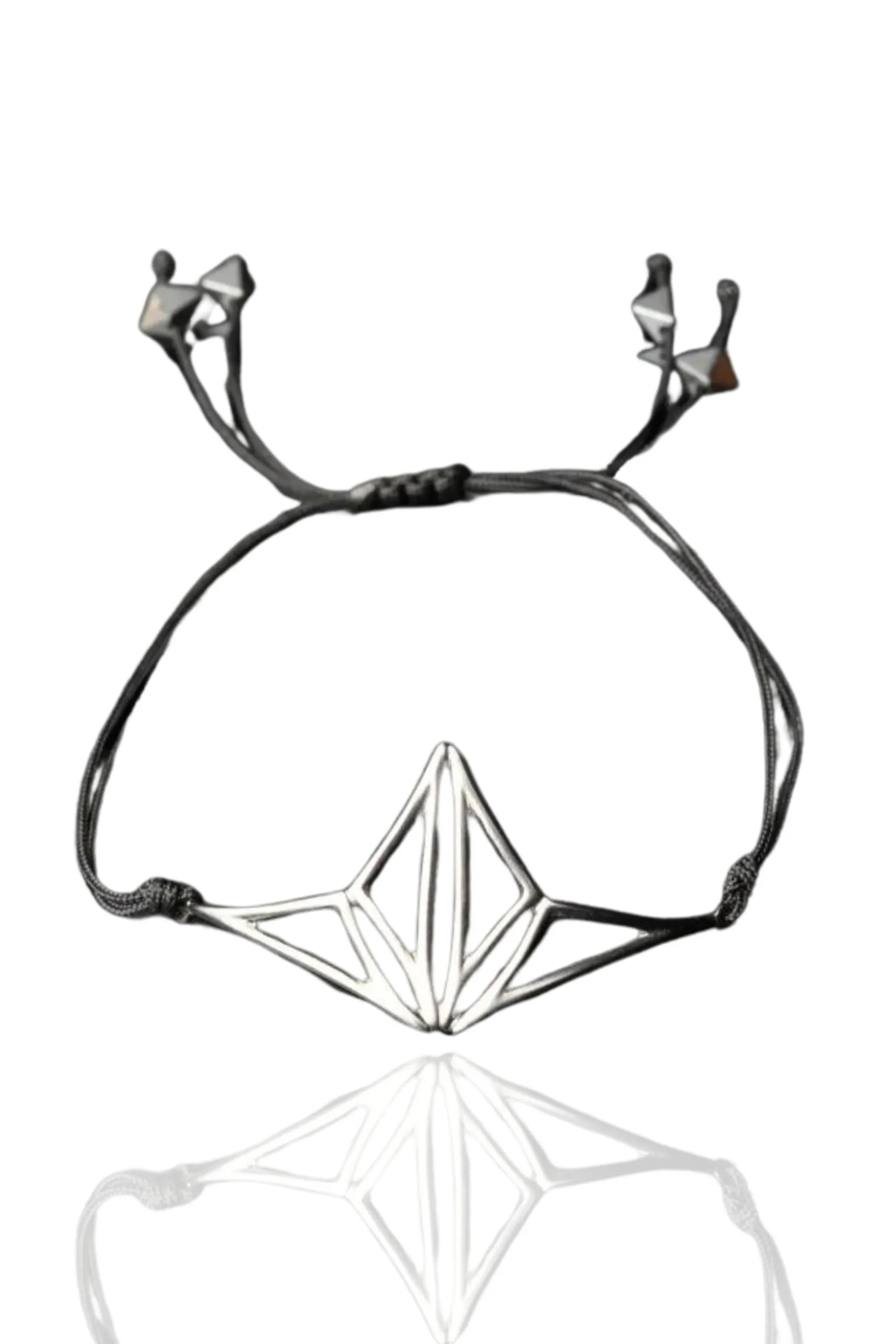 Handmade Jewellery | Geometric silver bracelet main