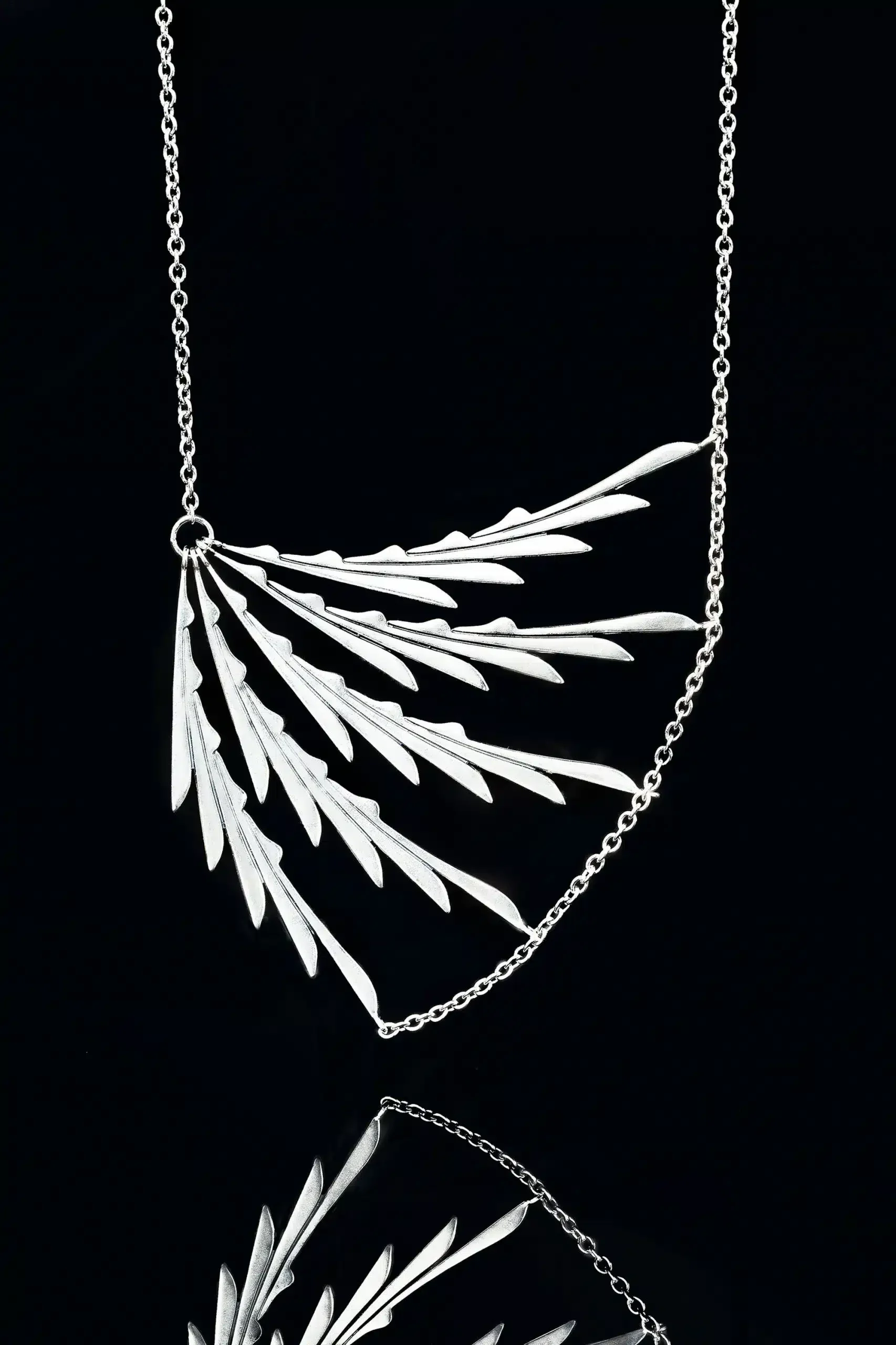 Handmade Jewellery | Minimal long silver necklace gallery 1