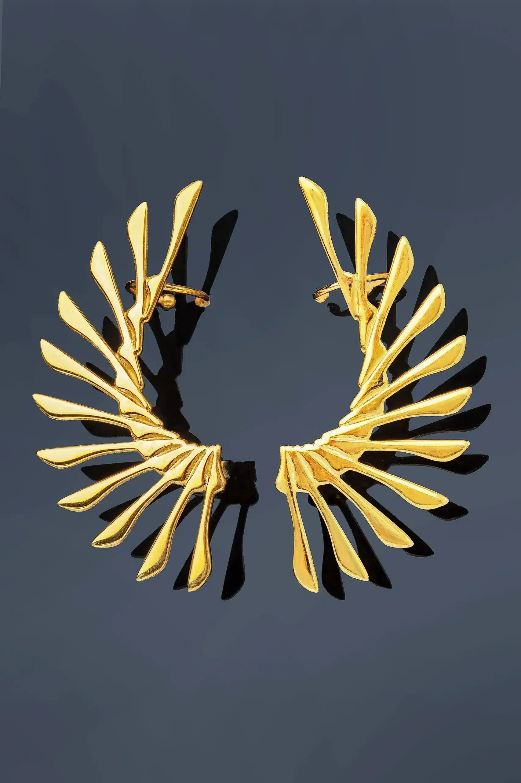 Handmade Jewellery | Unique gold plated silver earrings gallery 2