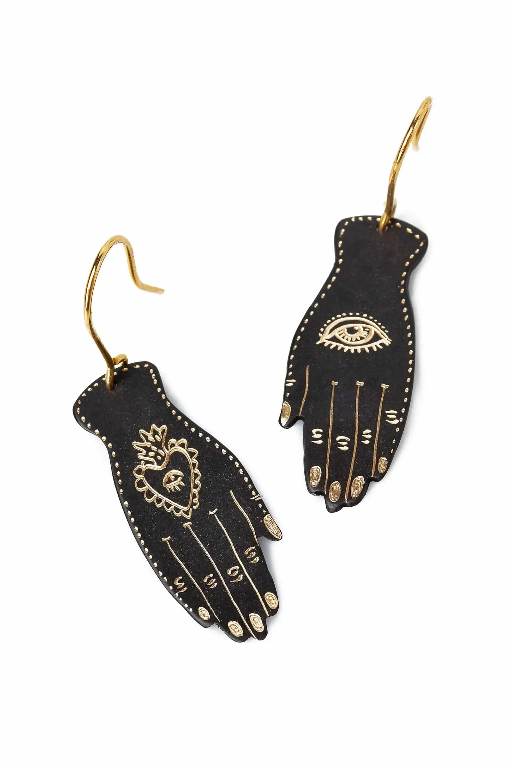 Handmade Jewellery | Hands engraved bronze and silver earrings gallery 3