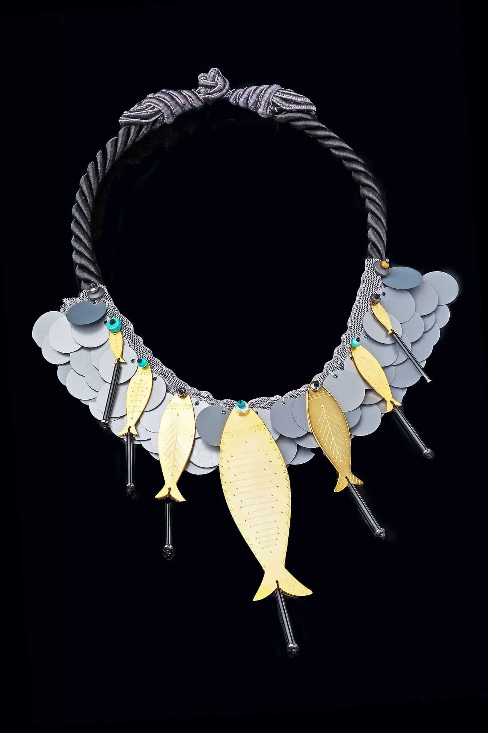 Handmade Jewellery | Handmade fish gold plated necklace gallery 3