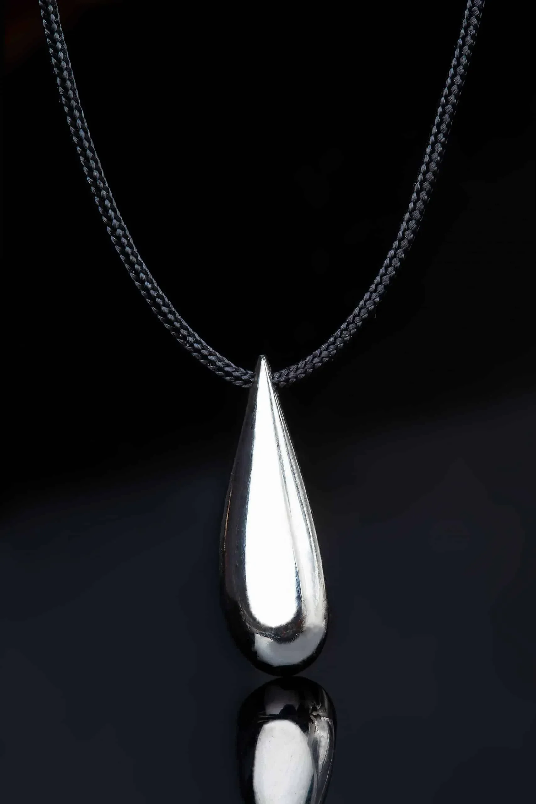 Handmade Jewellery | Drop minimal silver necklace gallery 2