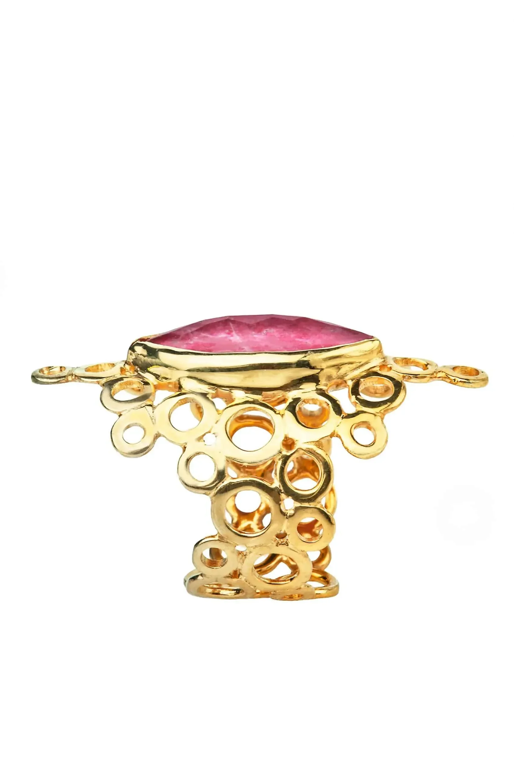 Handmade Jewellery | Tulite gold plated silver ring gallery 2