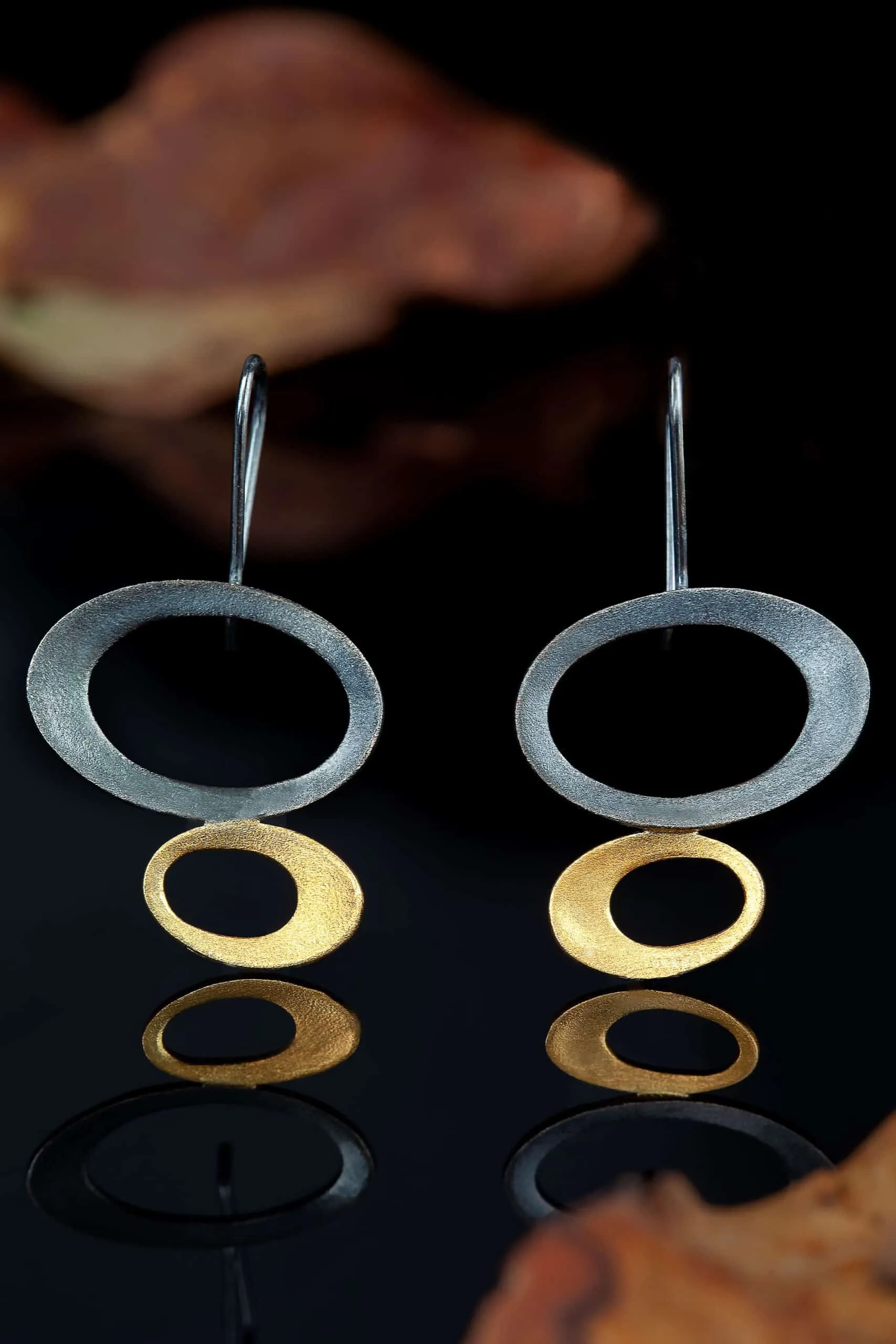 Handmade Jewellery | Geometric handmade silver earrings gallery 1