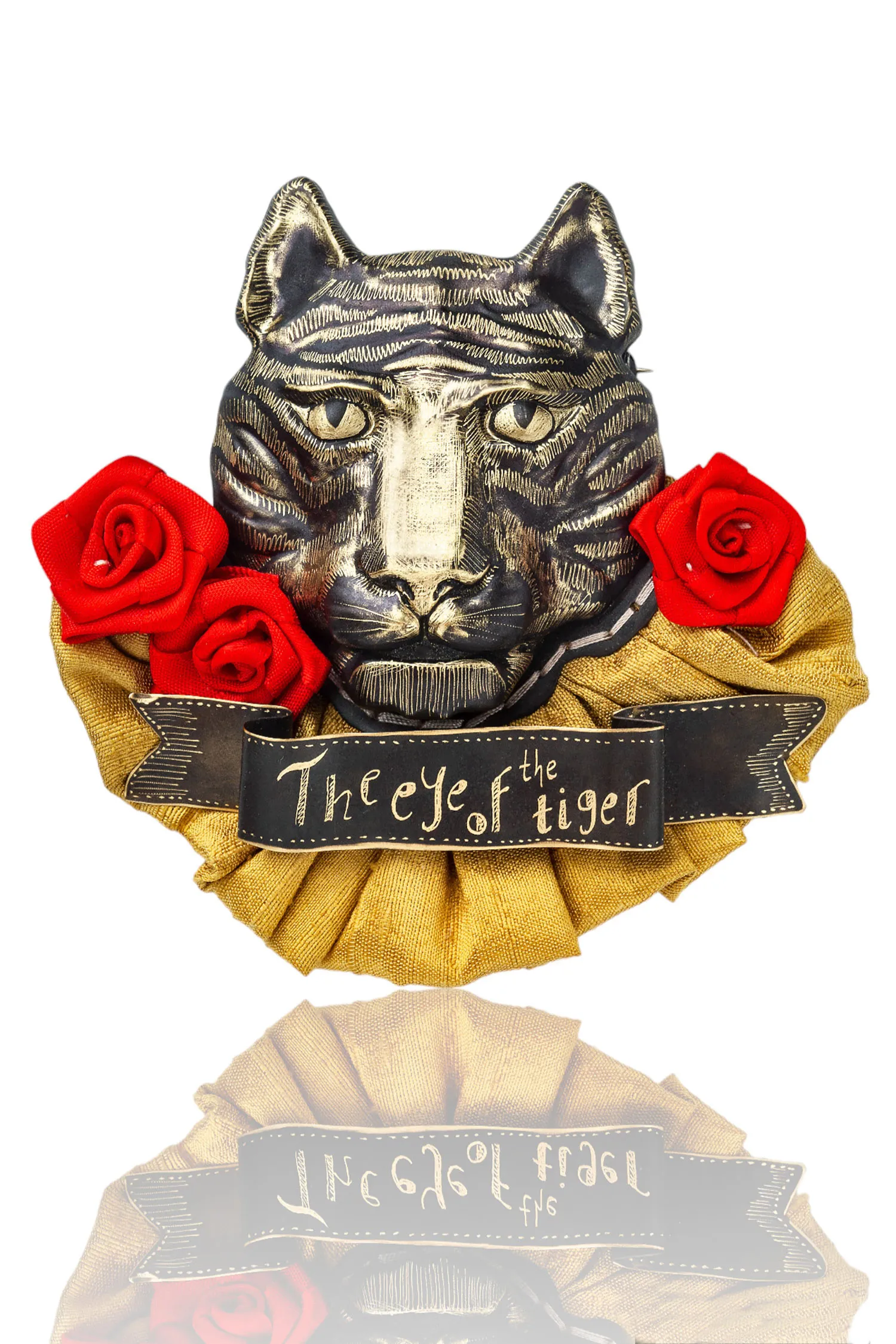 Handmade Jewellery | "The Eye of the Tiger"engraved handmade brooch main