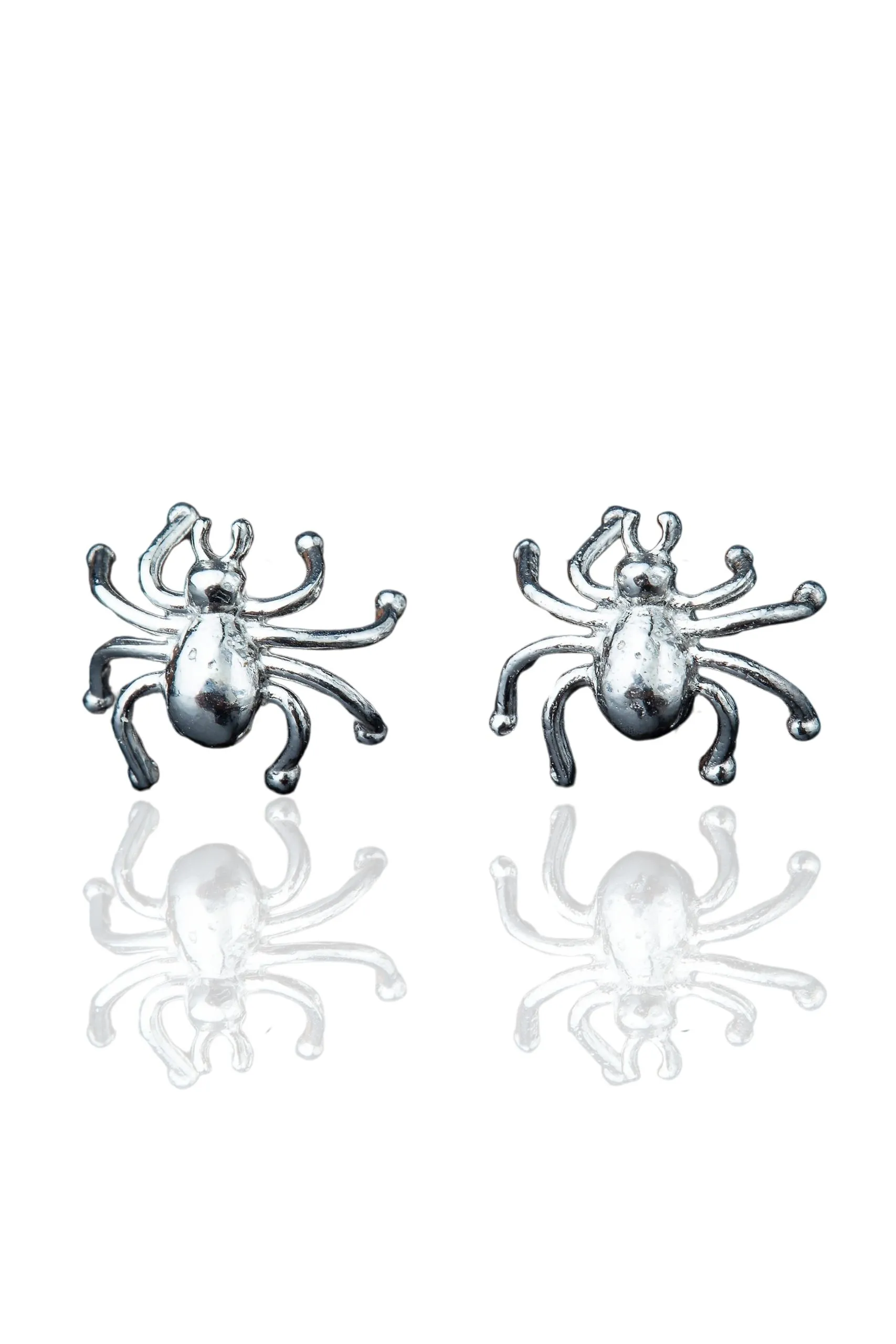 Handmade Jewellery | Spider silver earrings main