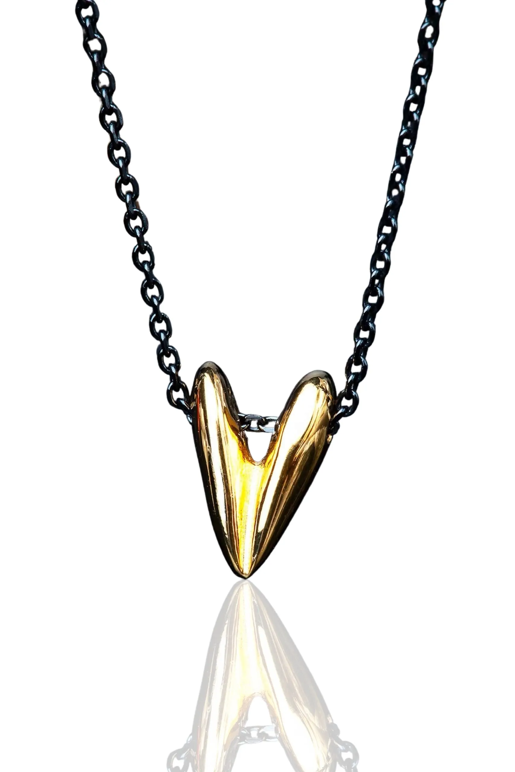 Handmade Jewellery | Heart gold plated silver necklace main