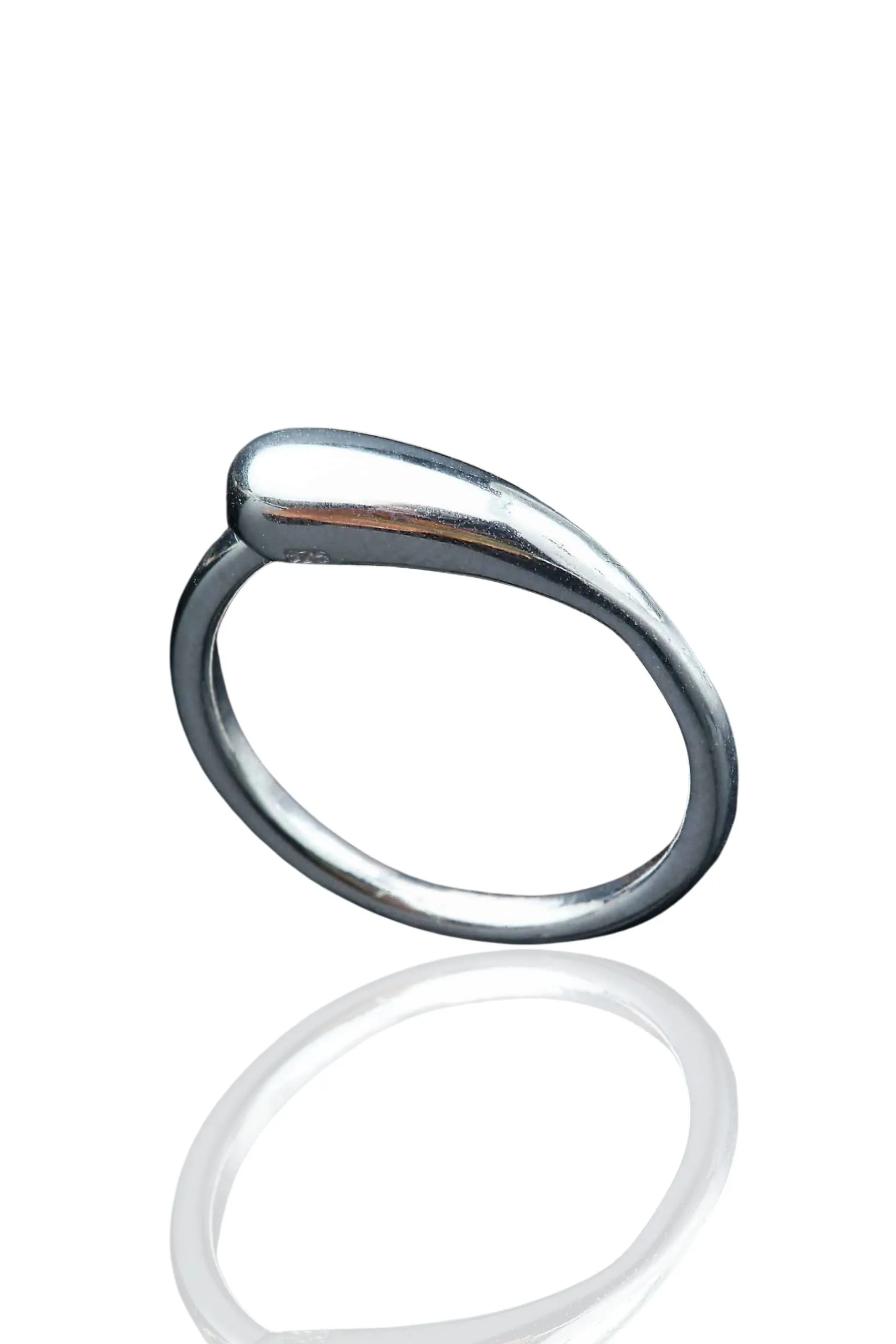 Handmade Jewellery | Drop silver ring main