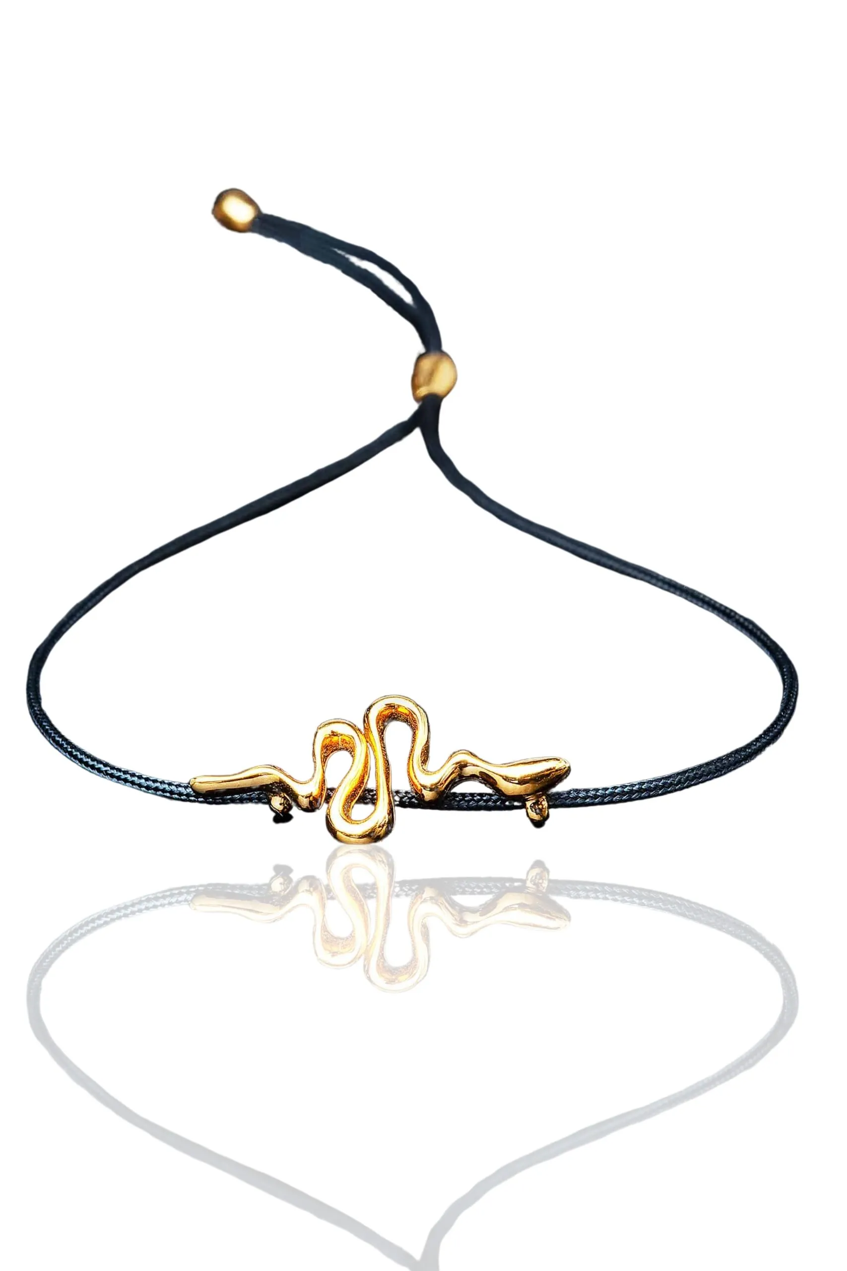 Handmade Jewellery | Snake gold plated silver bracelet main