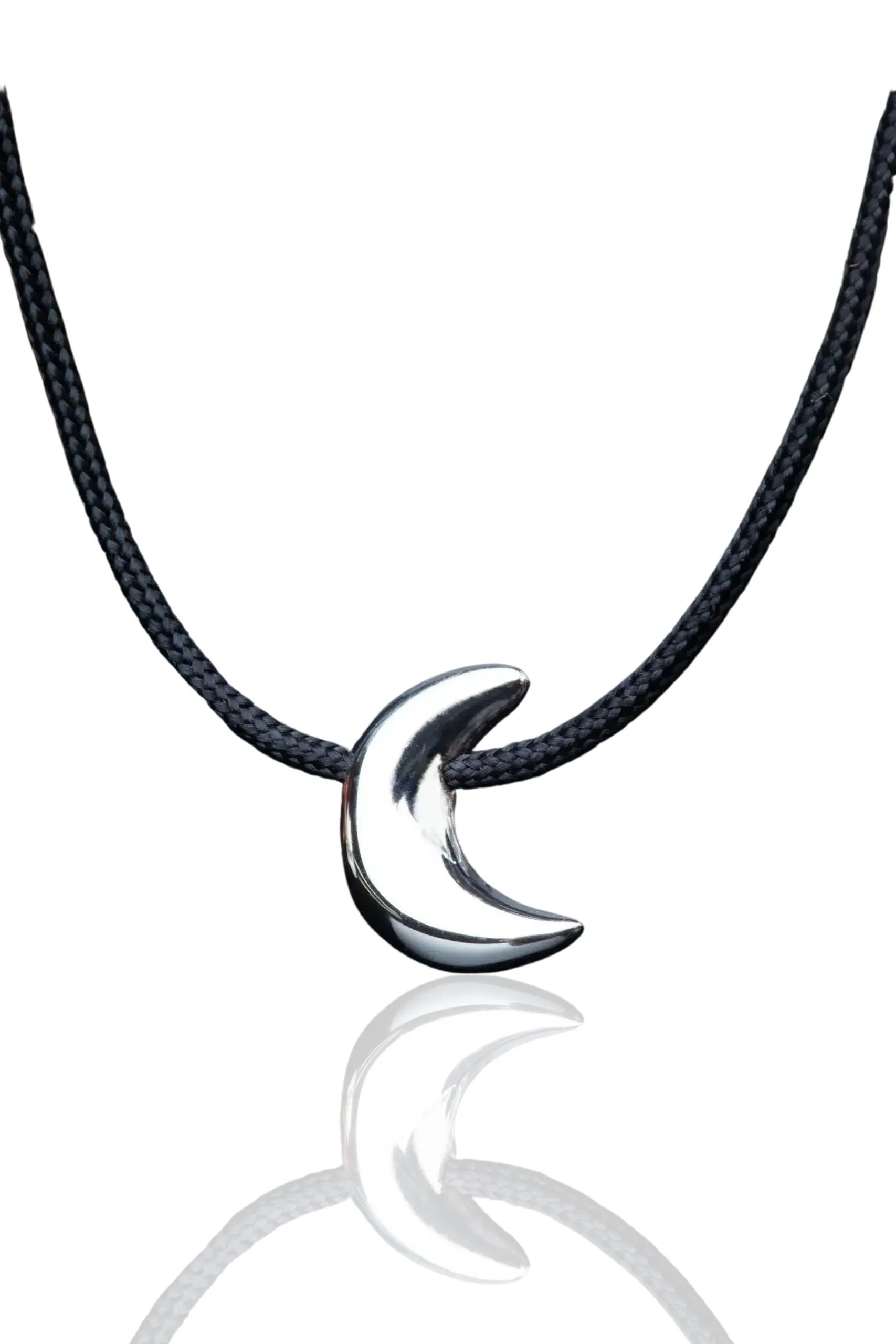 Handmade Jewellery | Moon handmade silver necklace main