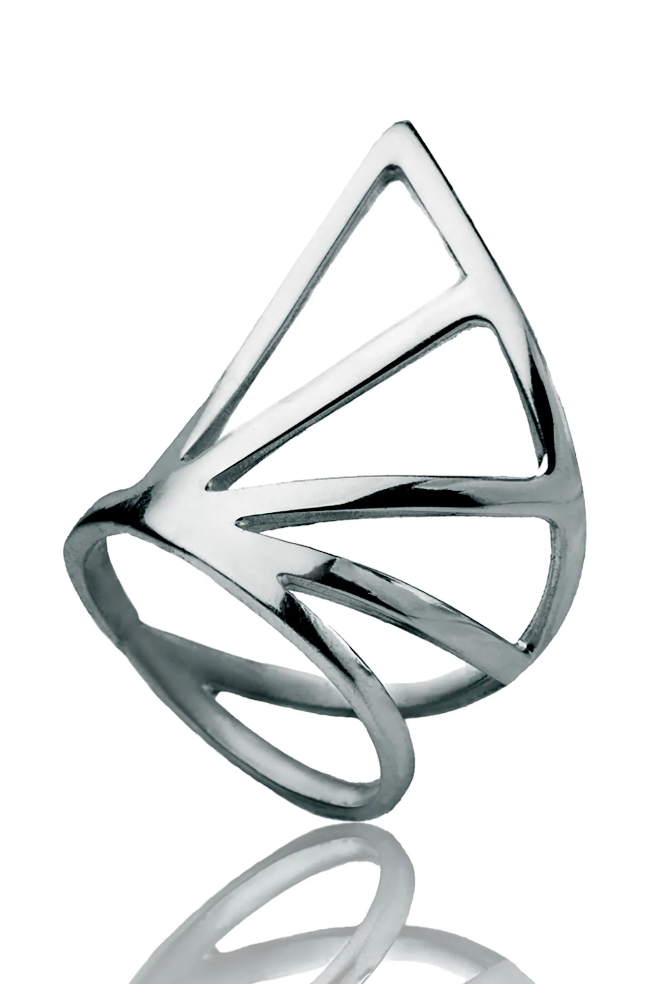 Handmade Jewellery | Triangle minimal silver ring main