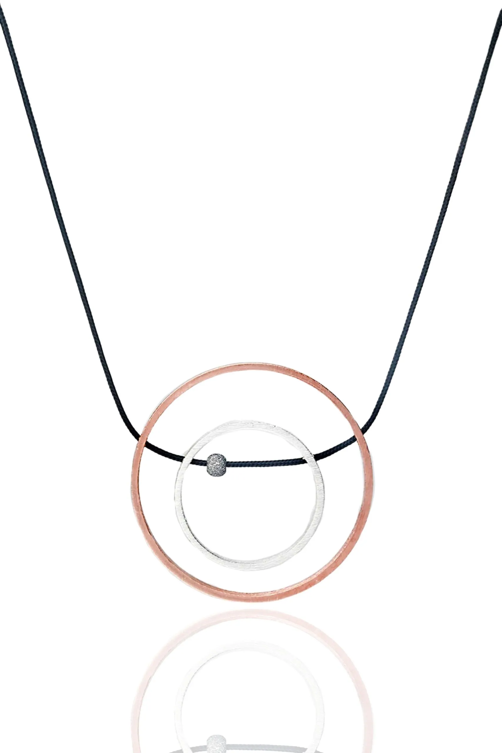 Handmade Jewellery | Minimal geometric multi plated bronze necklace main