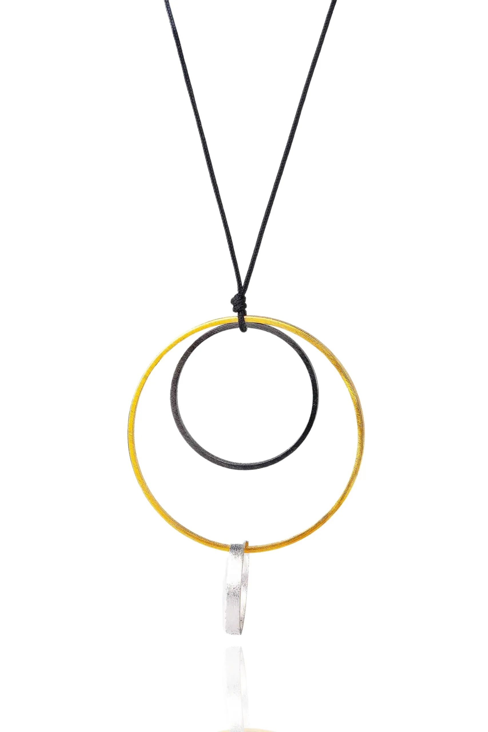 Handmade Jewellery | Circular geometric bronze necklace main
