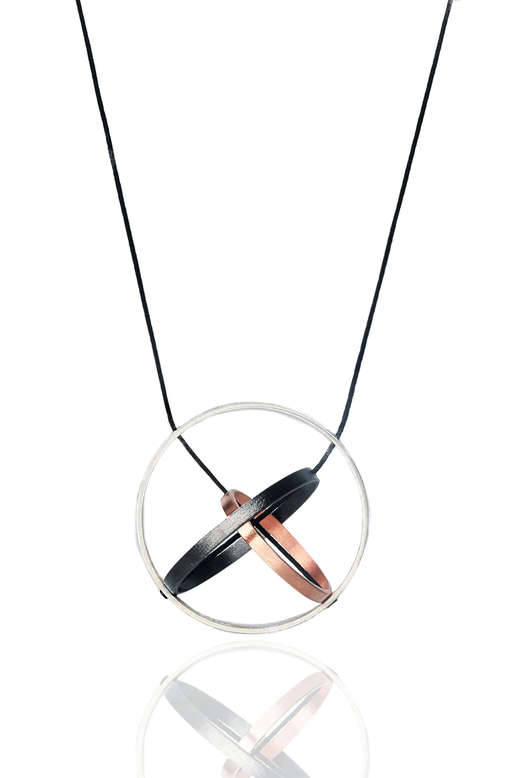 Handmade Jewellery | Minimal geometric multi plated bronze necklace main