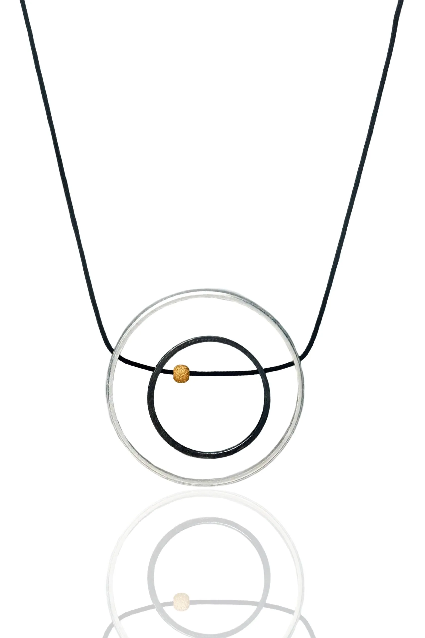 Handmade Jewellery | Minimal geometric multi plated bronze necklace main