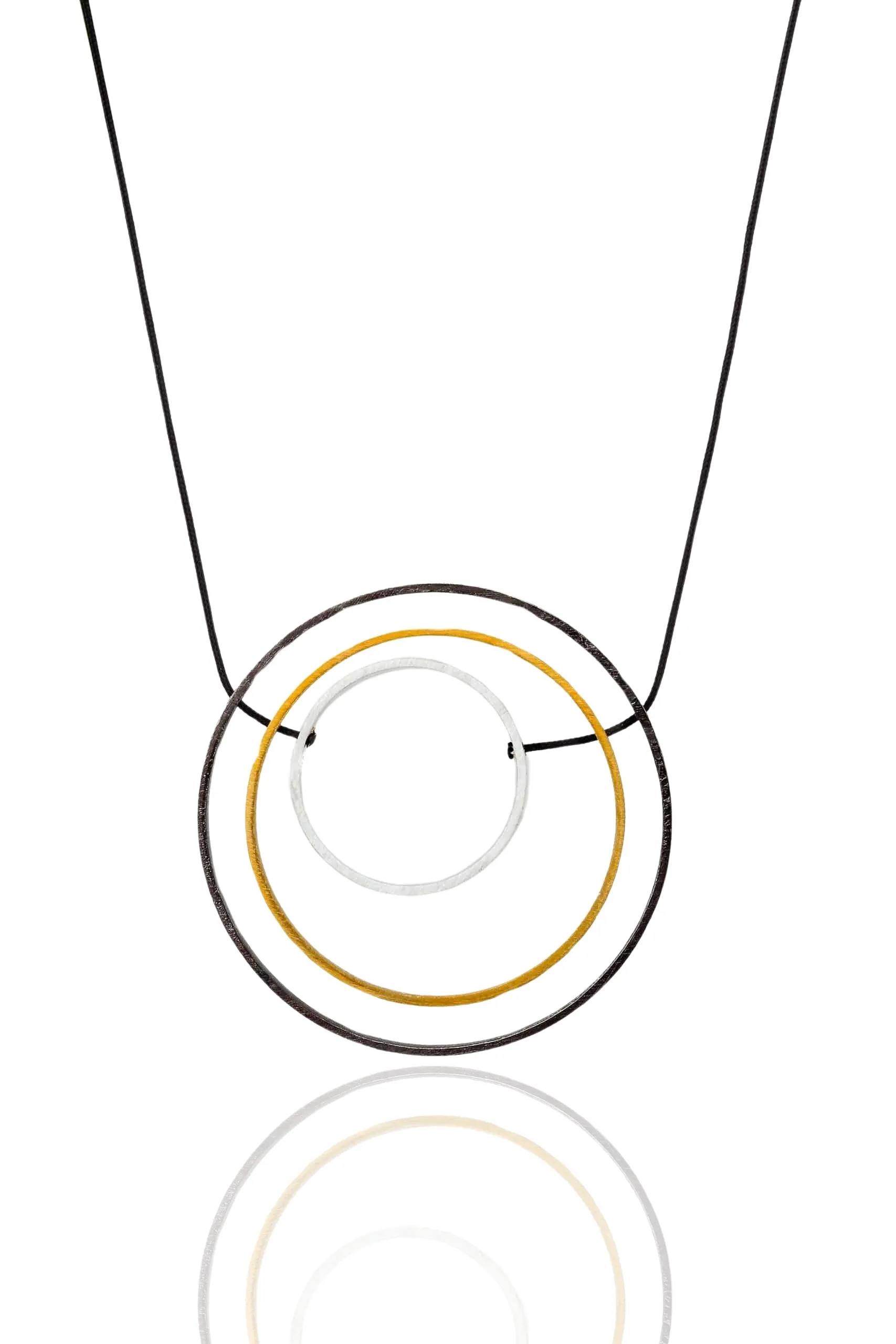 Handmade Jewellery | Minimal geometric multi plated bronze necklace main