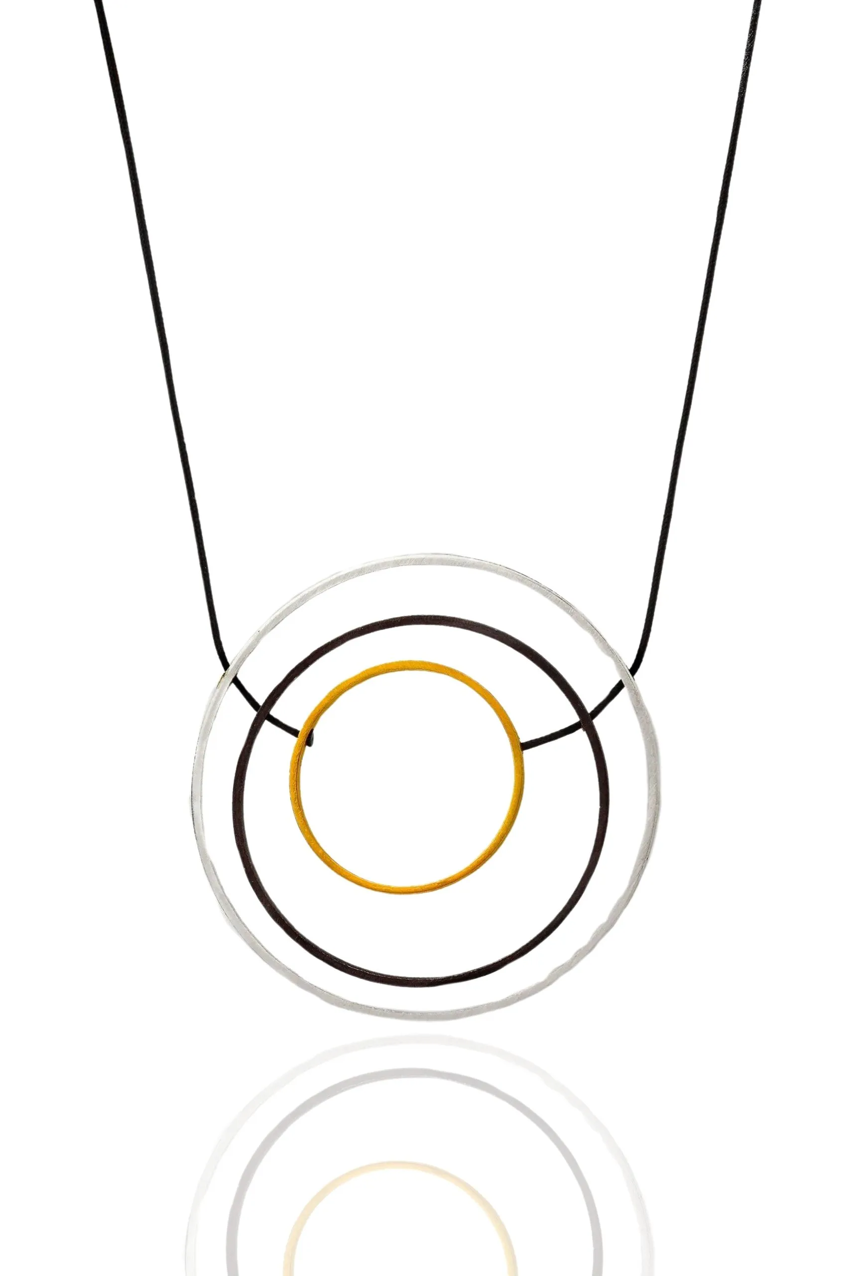 Handmade Jewellery | Minimal geometric multi plated bronze necklace main