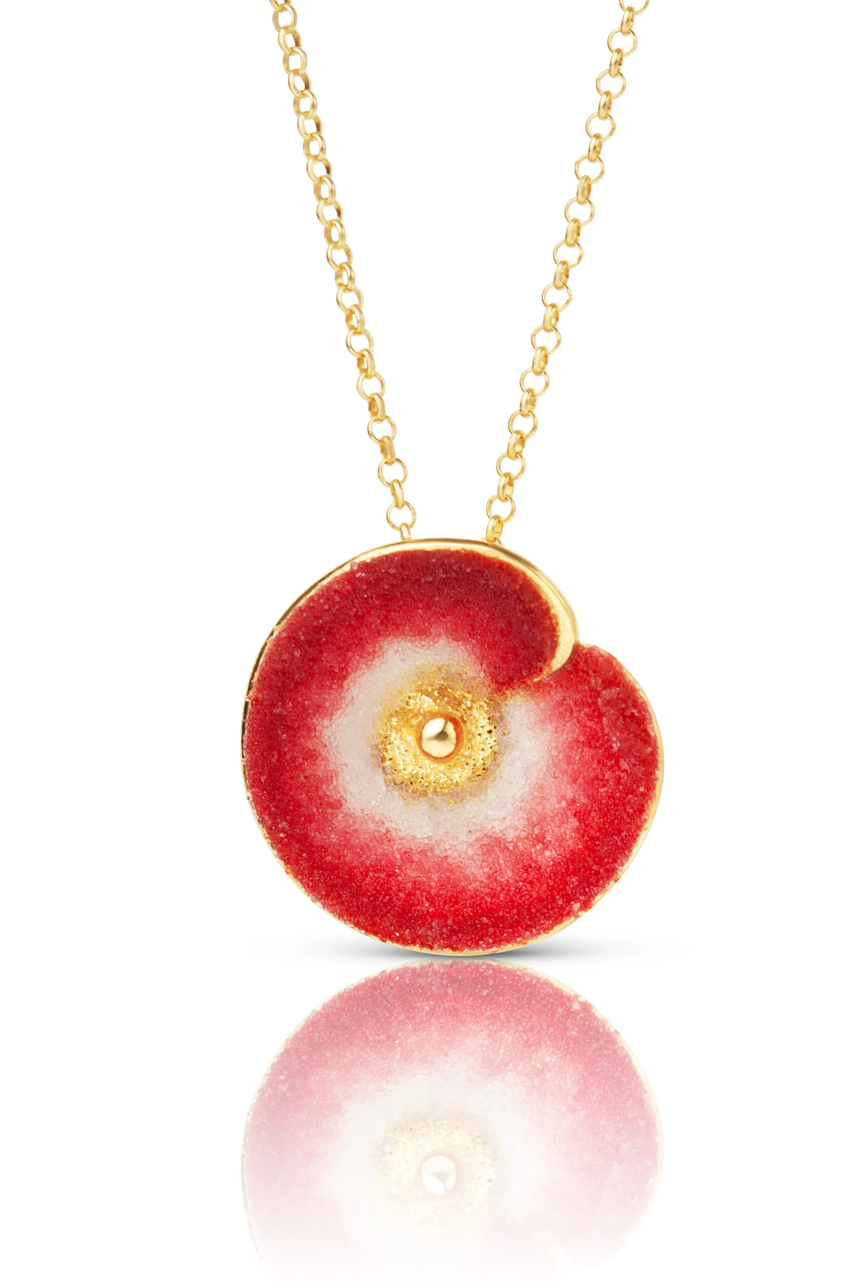 Handmade Jewellery | Flower handmade nano crystals silver necklace main