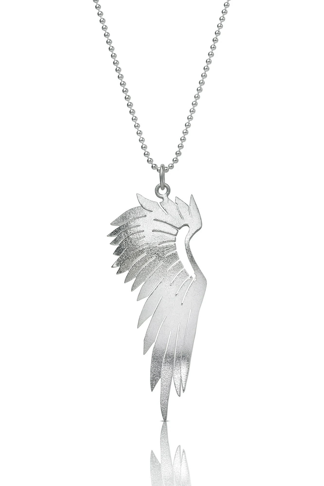 Handmade Jewellery | Angel wing silver necklace main