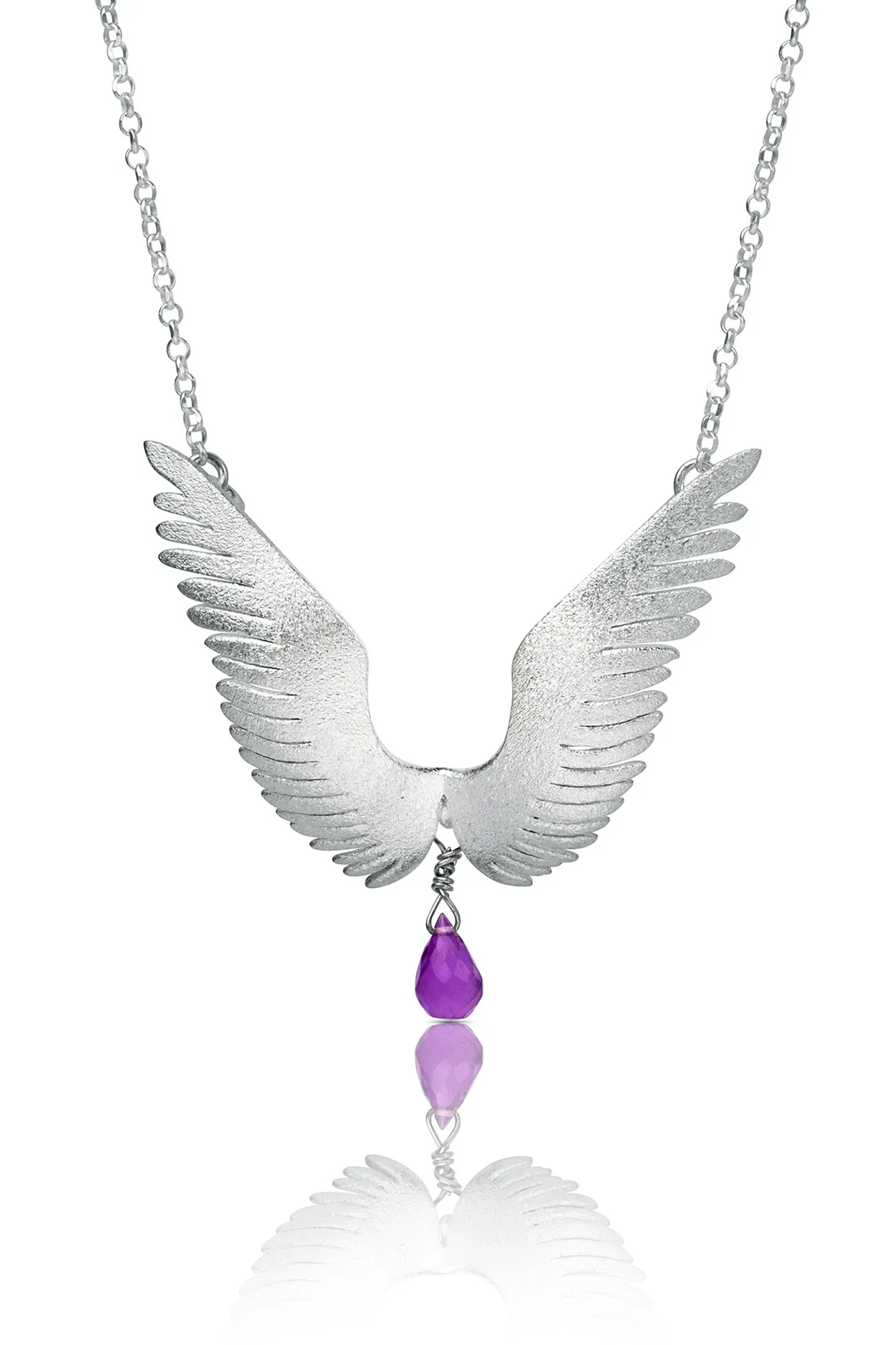 Handmade Jewellery | Angel wings handmade silver necklace main