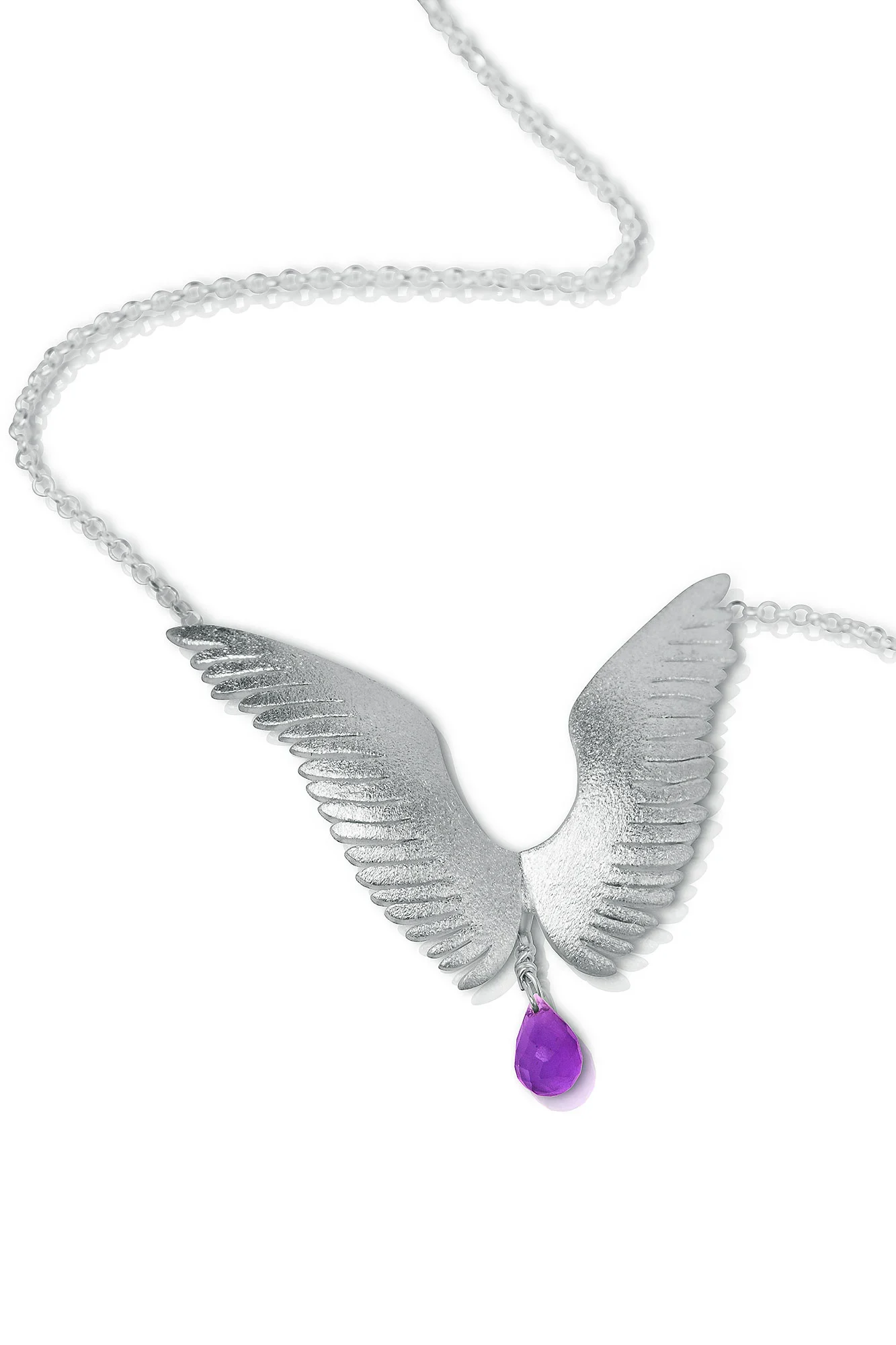 Handmade Jewellery | Angel wings handmade silver necklace gallery 1