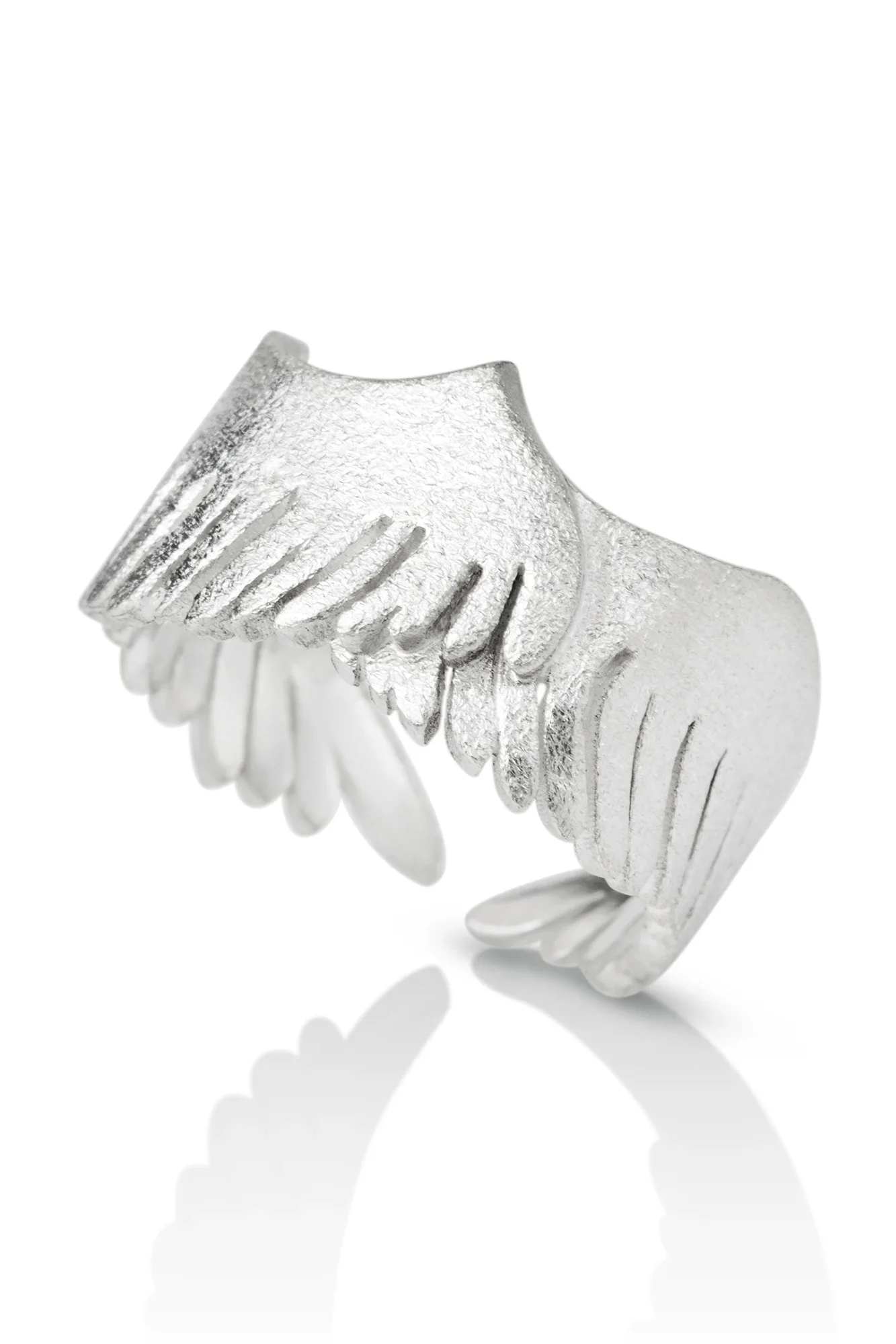 Handmade Jewellery | Angel wing silver ring main