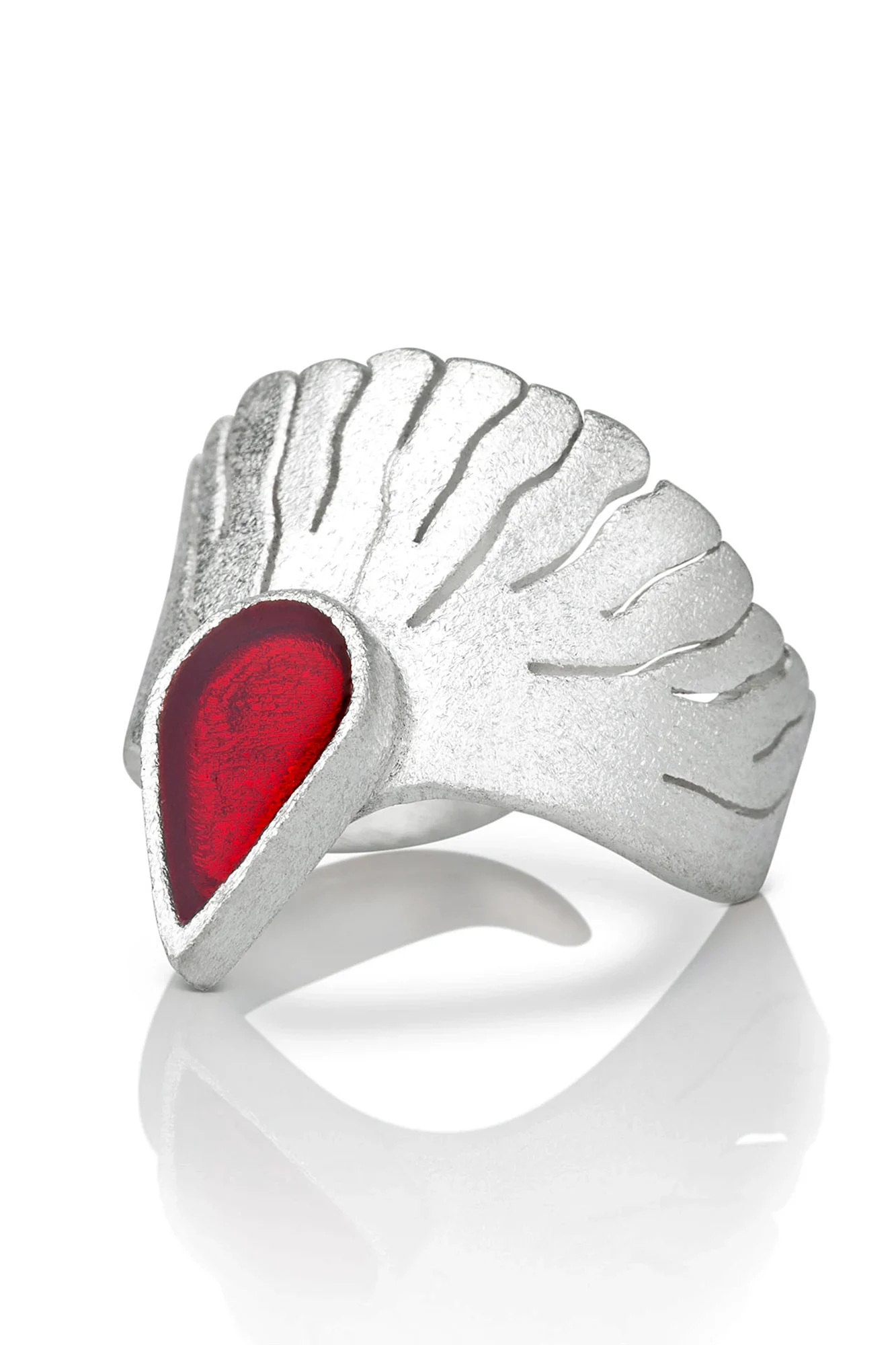 Handmade Jewellery | Wing silver handmade ring main