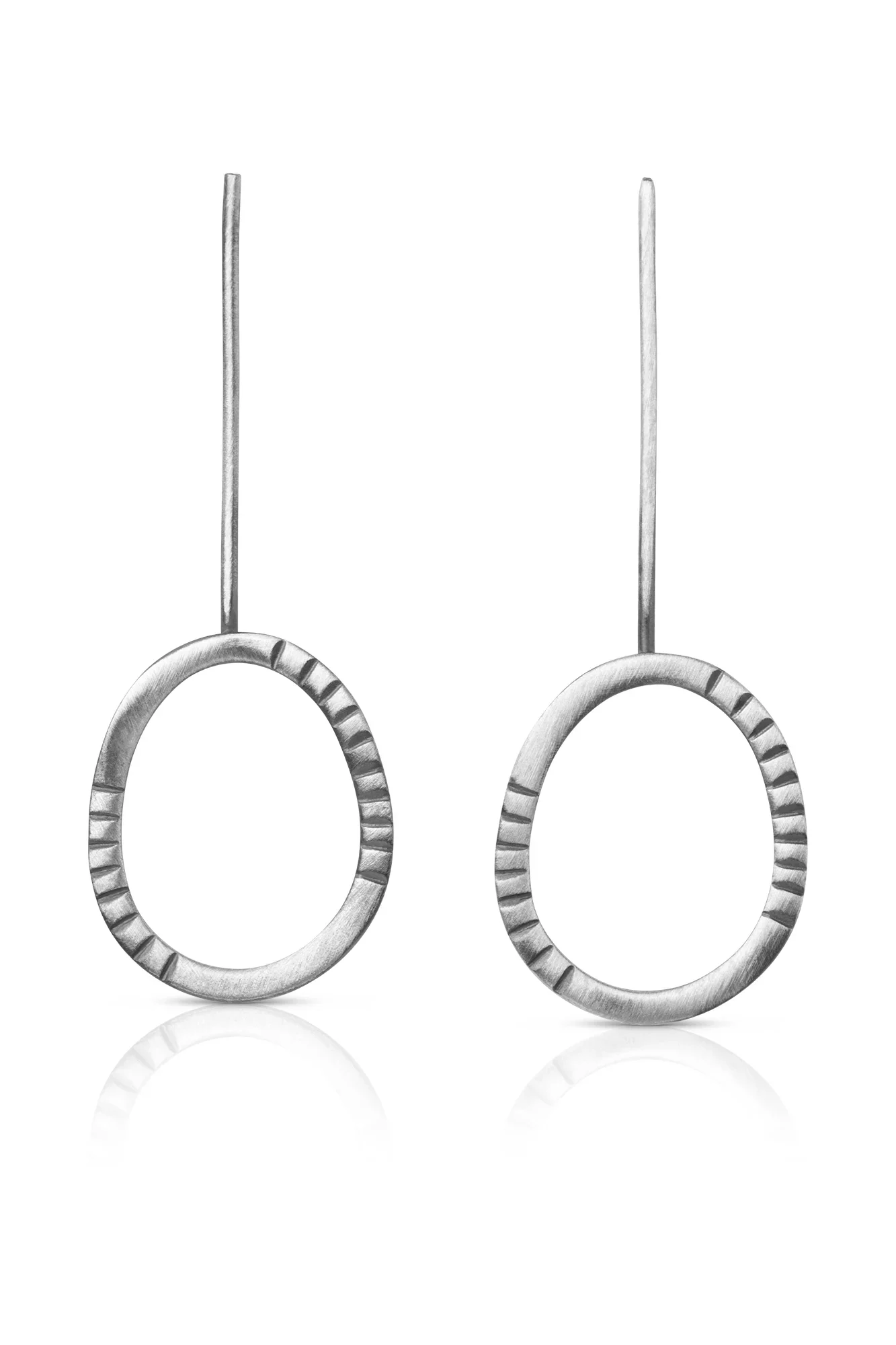 Handmade Jewellery | Geometric handmade silver earrings main