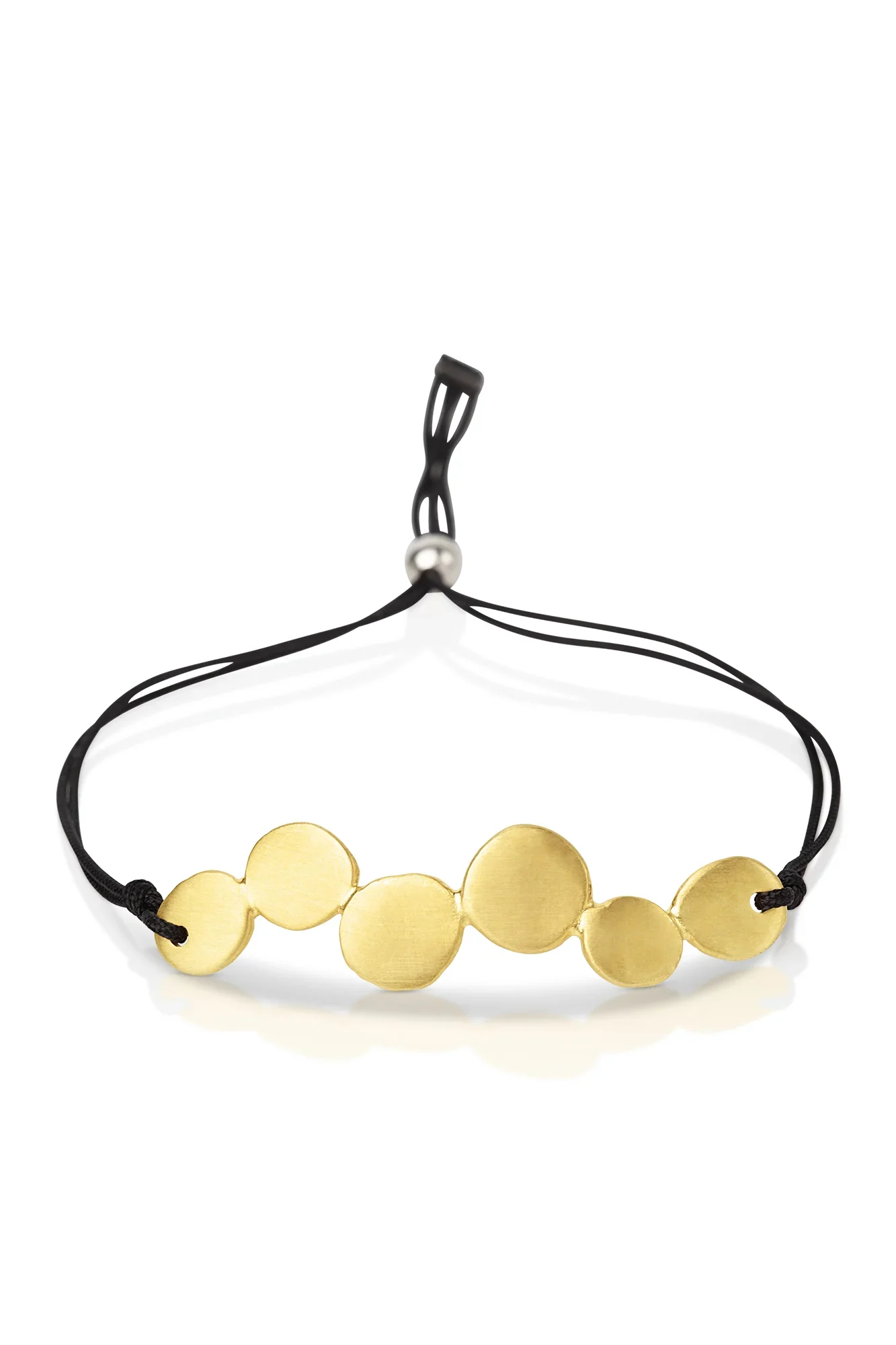 Handmade Jewellery | Bubble geometric gold plated silver bracelet main