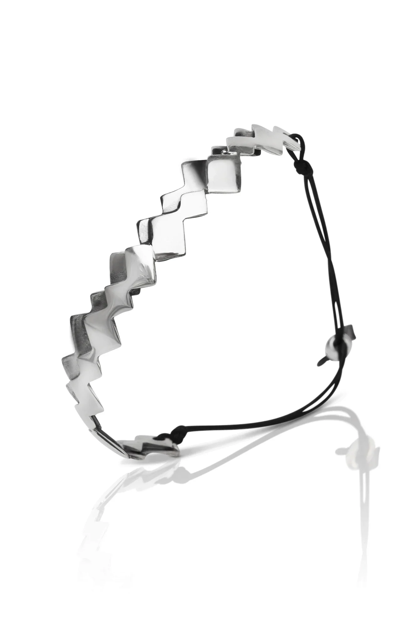 Handmade Jewellery | Minimal geometric handmade silver bracelet gallery 2