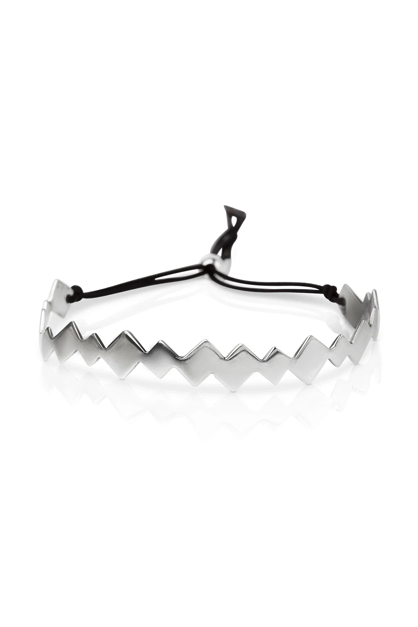 Handmade Jewellery | Geometric minimal handmade silver bracelet main