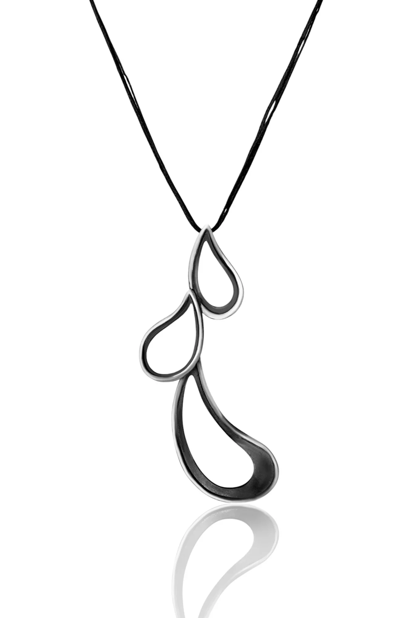 Handmade Jewellery | Paisleys handmade oxidized silver necklace main