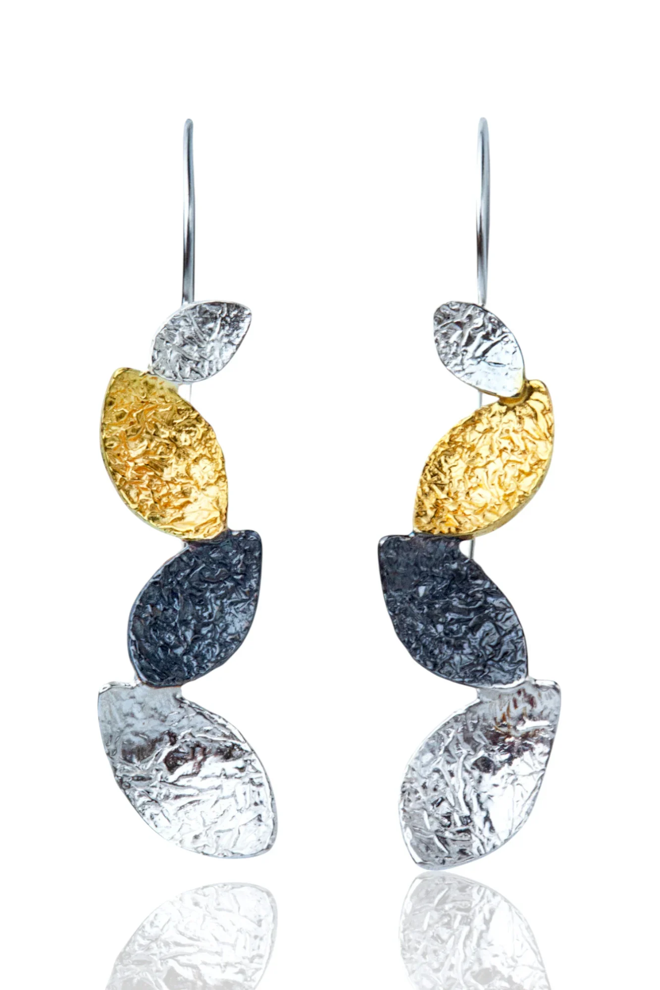 Χειροποίητα κοσμήματα | Χειροποίητα μίνιμαλ ασημένια σκουλαρίκια main