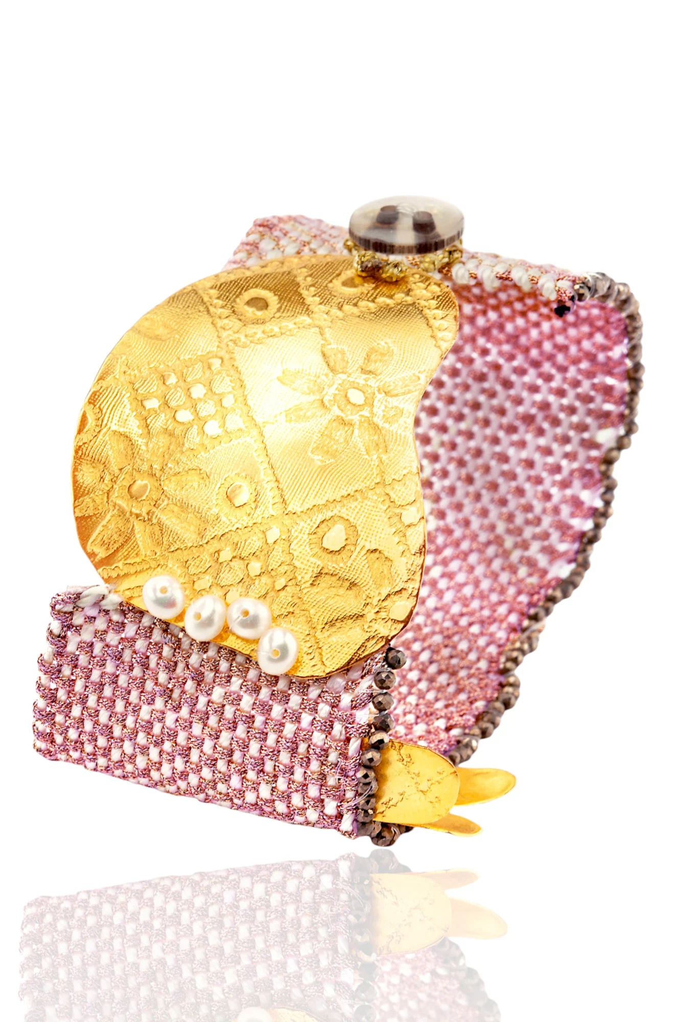 Handmade Jewellery | Statement Handmade Silver & Woven Bracelet main