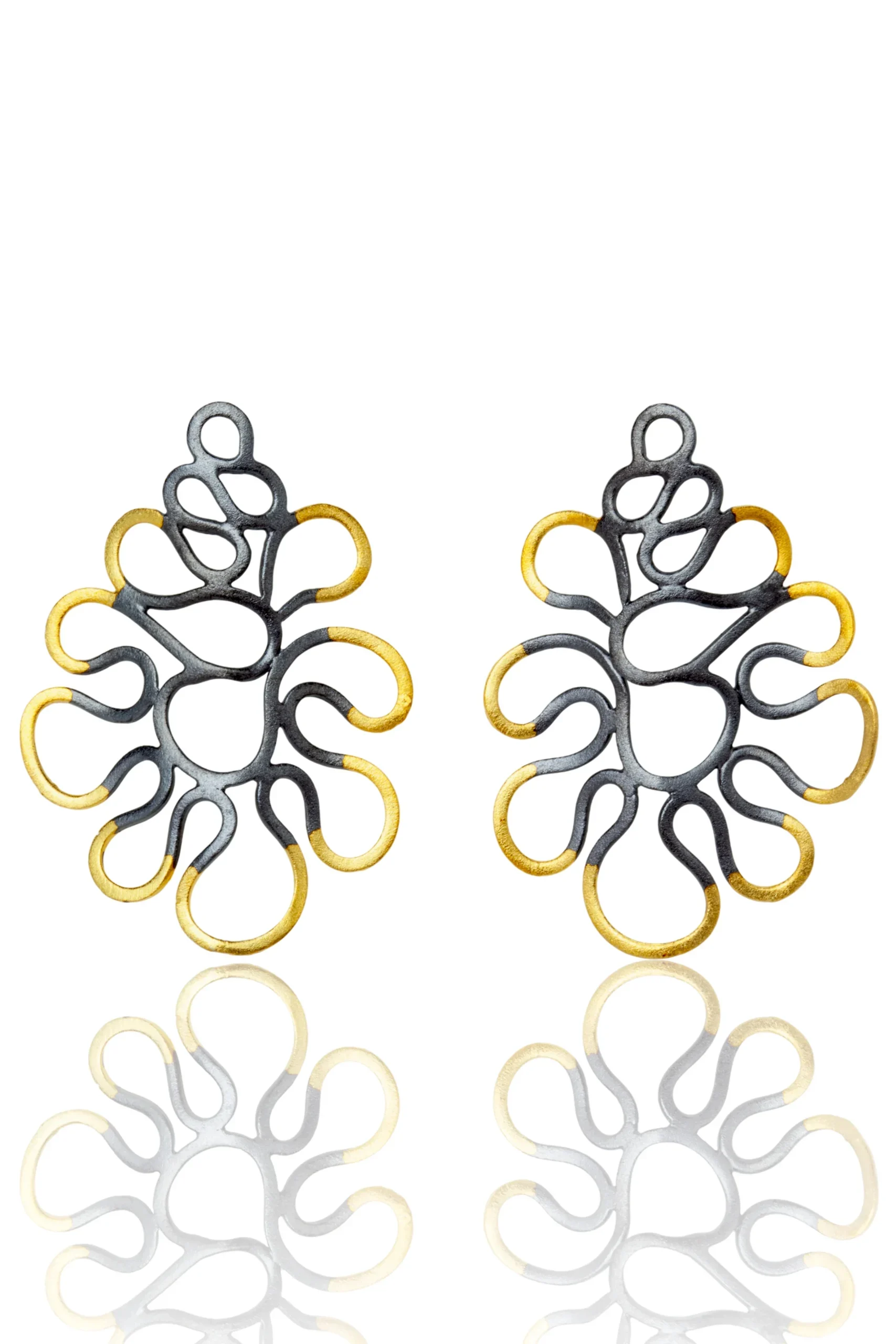 Handmade Jewellery | Waves handmade silver earrings main