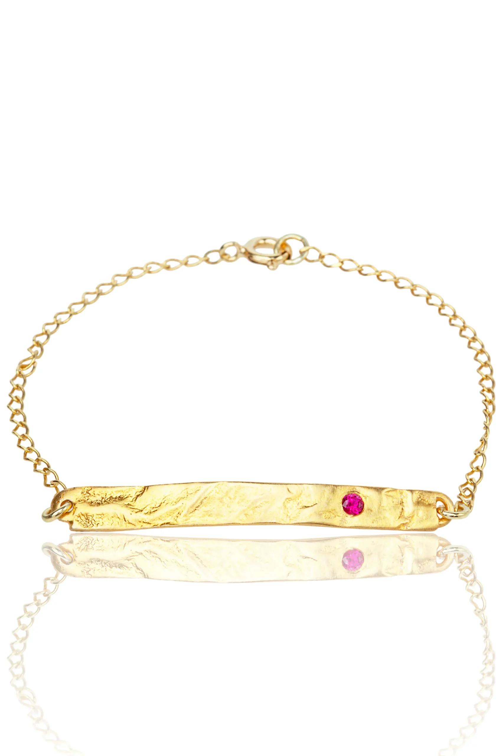 Handmade Jewellery | Handmade textured gold bracelet main