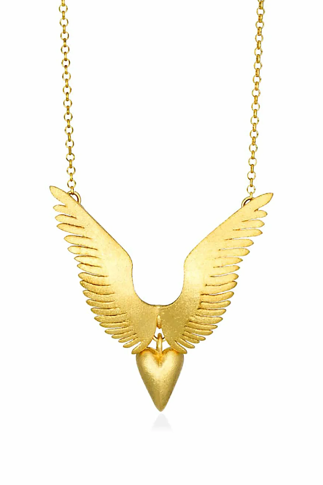 Handmade Jewellery | Angel Wings & Heart handmade necklace main